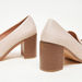 Celeste Women's Solid Court Shoe with Metal Accent and Block Heels-Women%27s Heel Shoes-thumbnailMobile-3