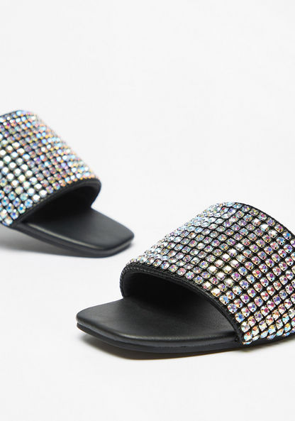 Haadana Embellished Slip-On Slide Sandals-Women%27s Flat Sandals-image-2