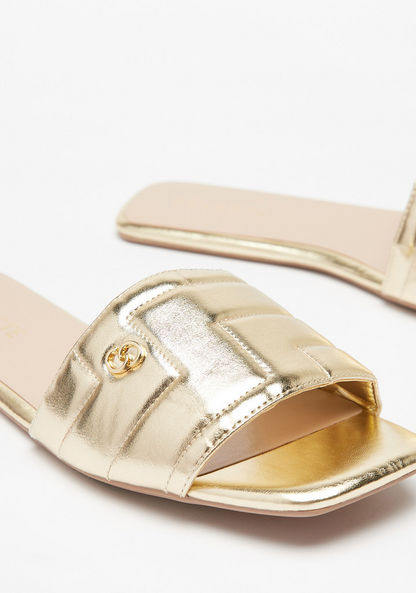 Celeste Women's Quilted Slip-On Sandals-Women%27s Flat Sandals-image-2