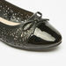 Celeste Women's Cutwork Detail Slip-On Round Toe Ballerina Shoes-Women%27s Ballerinas-thumbnail-4