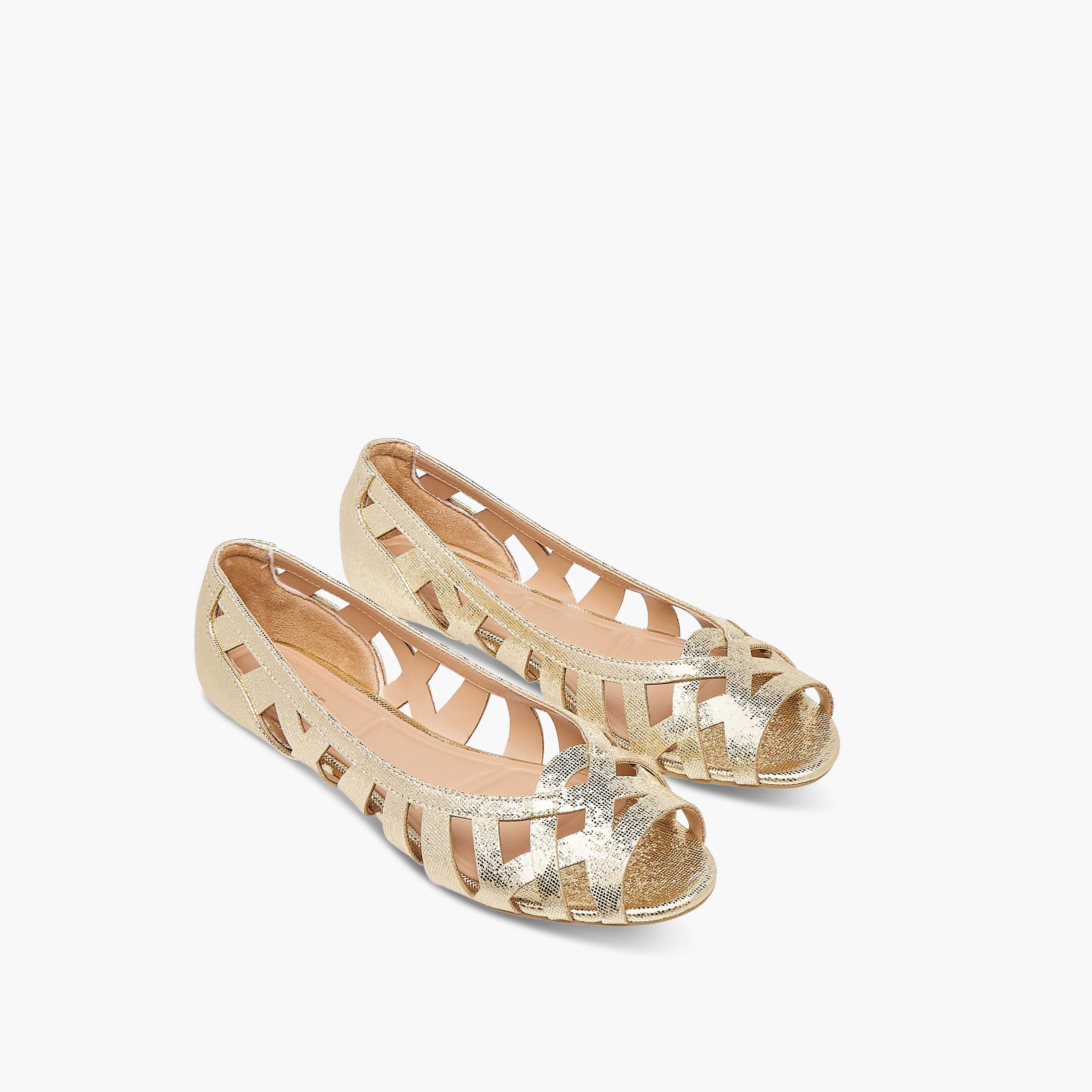 Celeste Women's Cutout Detail Slip-On Ballerina Shoes-women-shoes-ballerinas-image-1
