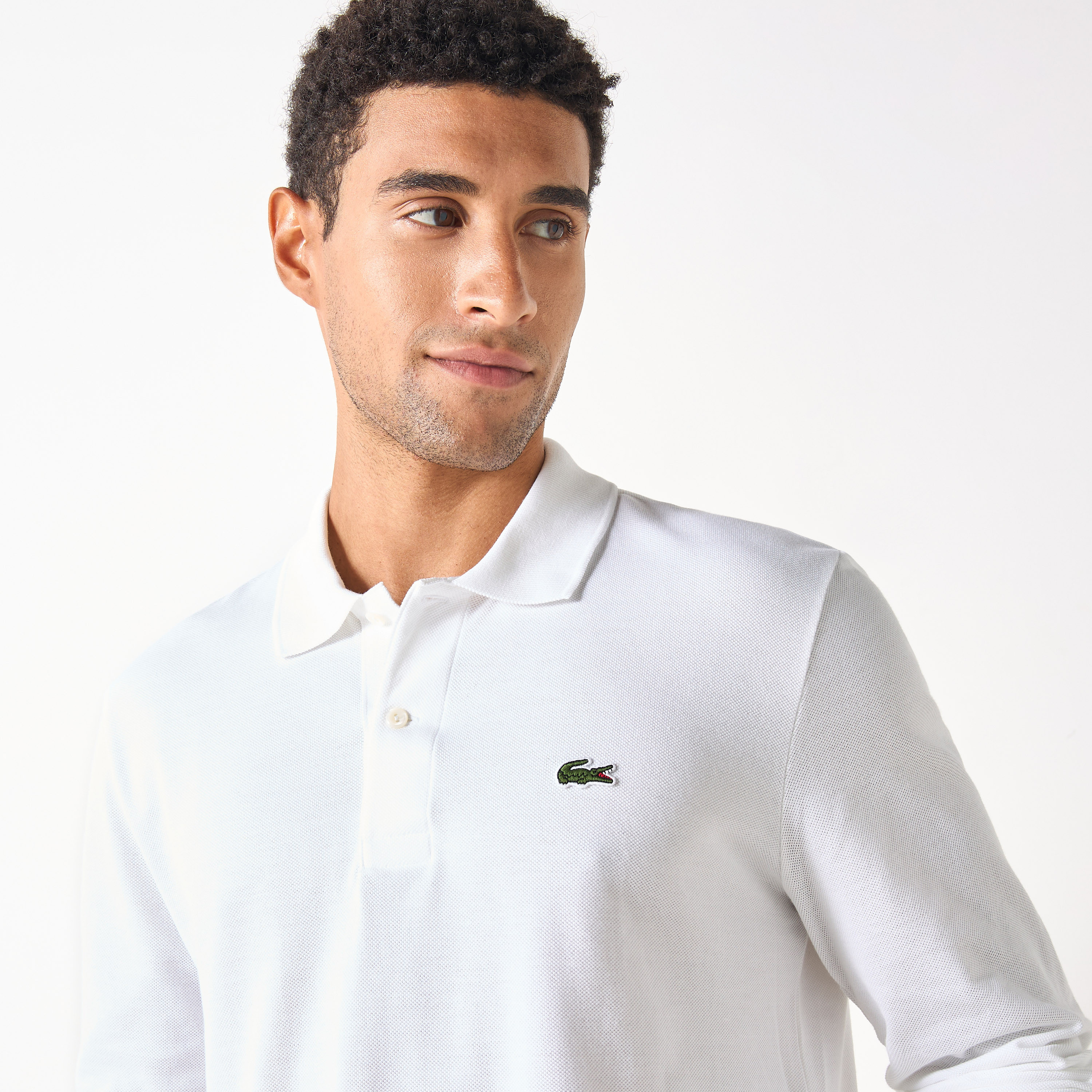 Lacoste Logo Applique Polo T-shirt with Long Sleeves-men-clothing-tshirtsandpolos-polos-image-4