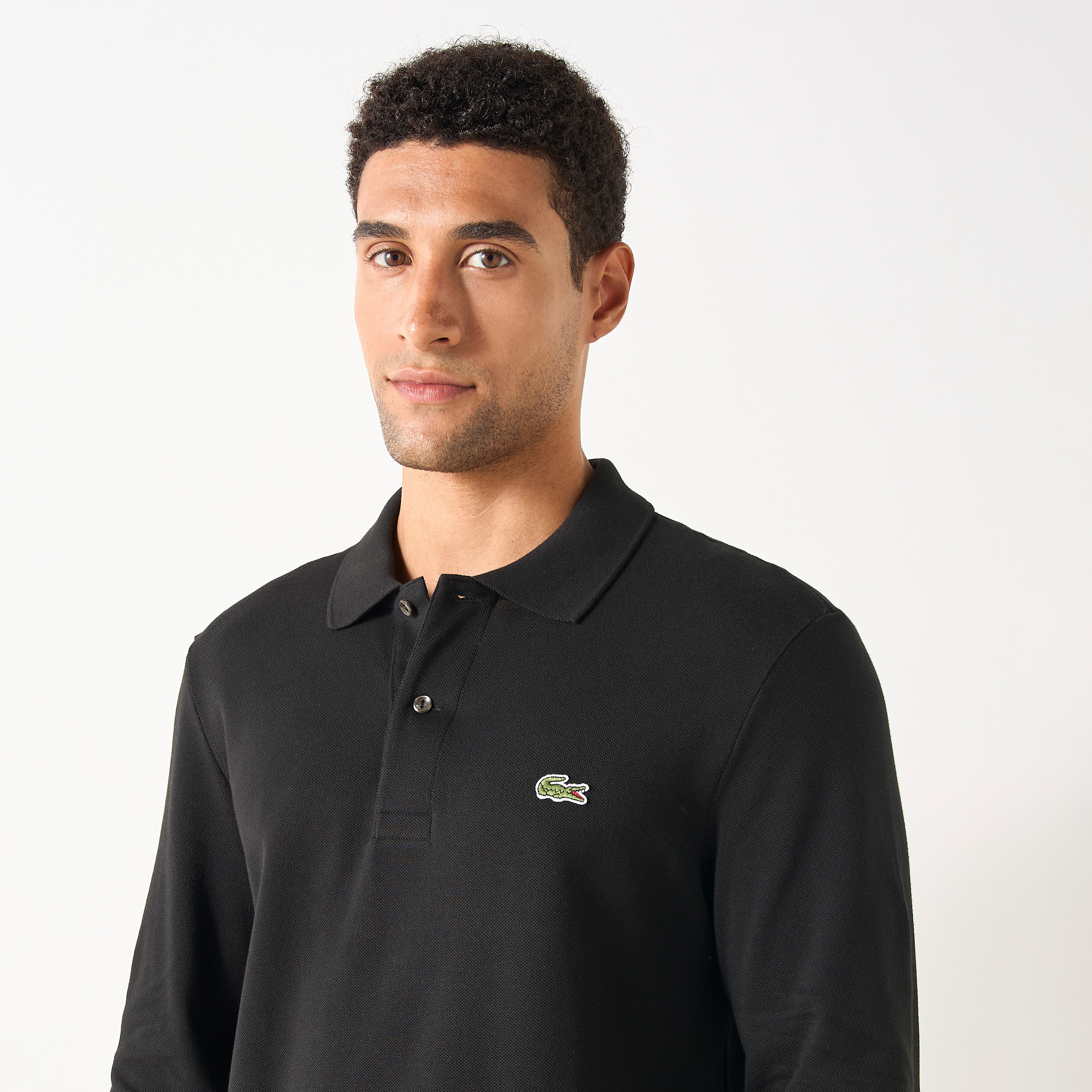 Lacoste Logo Applique Polo T-shirt with Long Sleeves-men-clothing-tshirtsandpolos-polos-image-4