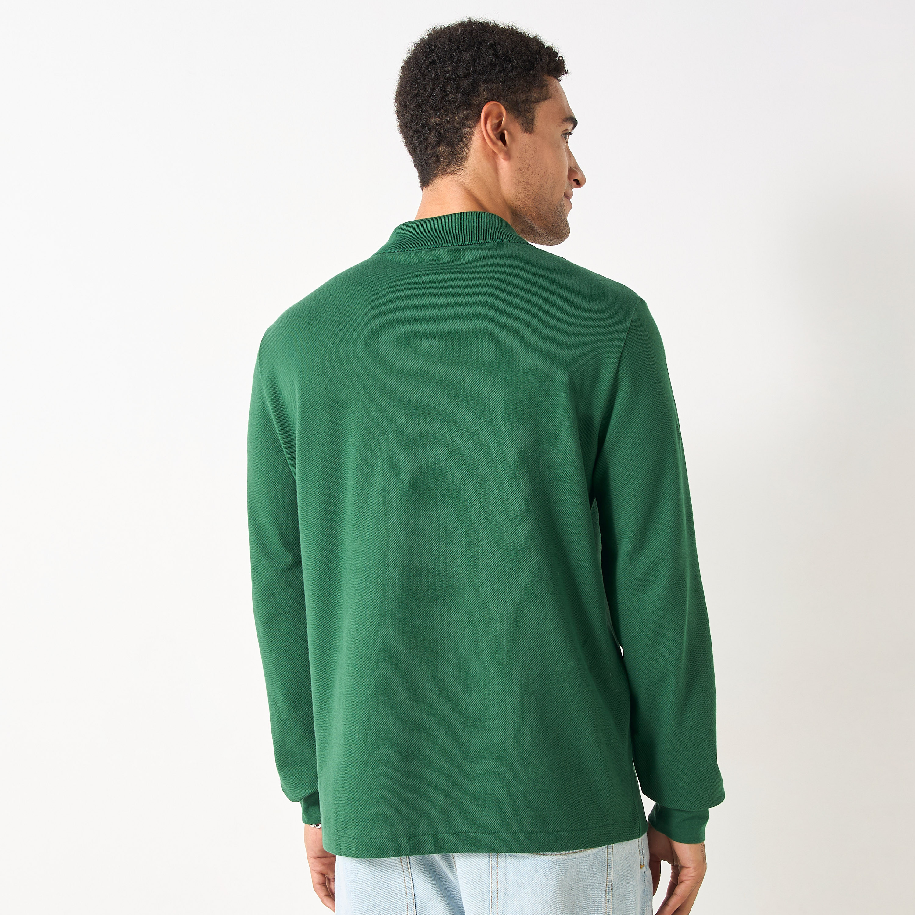 Lacoste Logo Applique Polo T-shirt with Long Sleeves-men-clothing-tshirtsandpolos-polos-image-5
