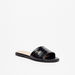 Celeste Women's Textured Slip-On Slides-Women%27s Flat Sandals-thumbnail-0