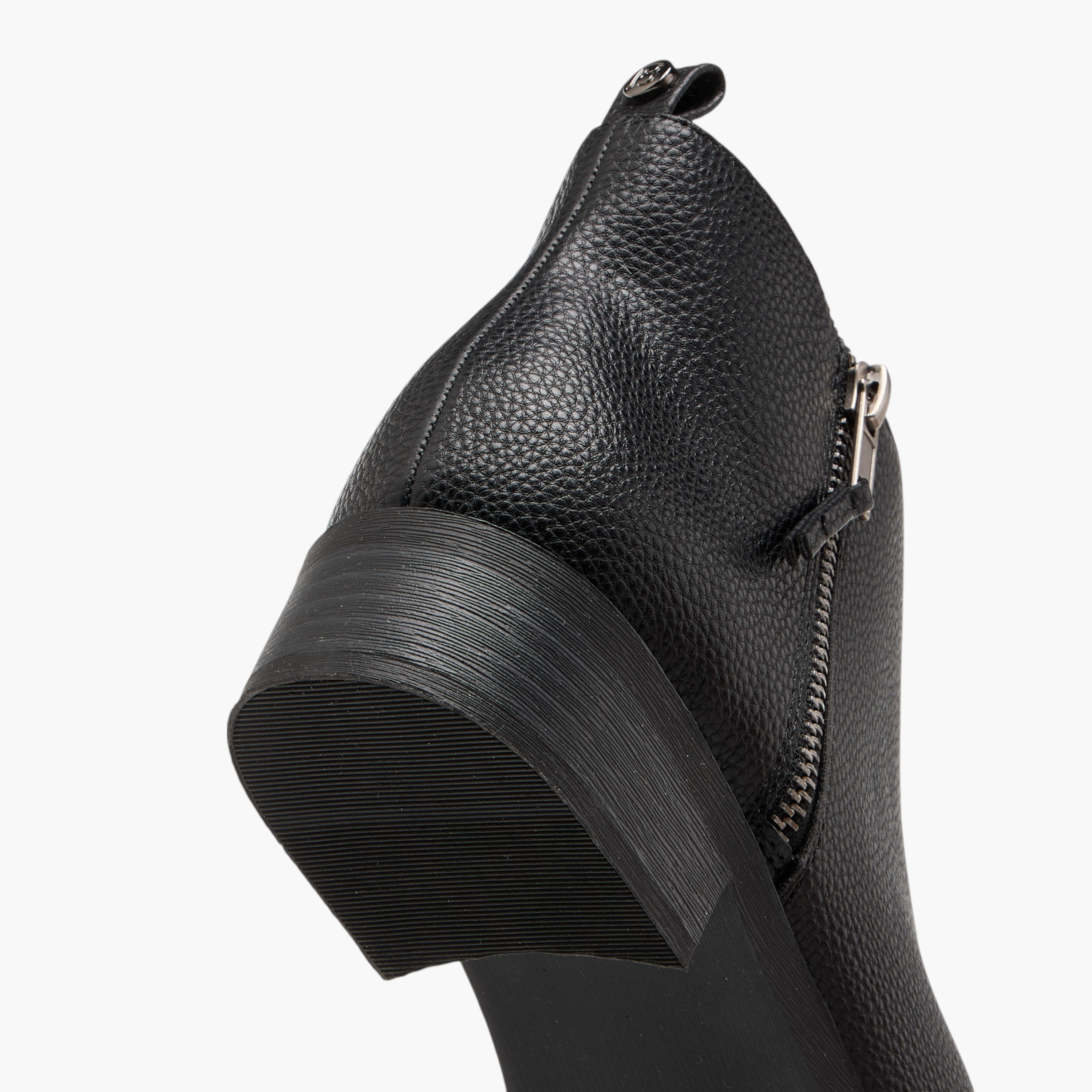 Flora Bella Solid Ankle Boots with Zip Closure-women-shoes-boots-image-5