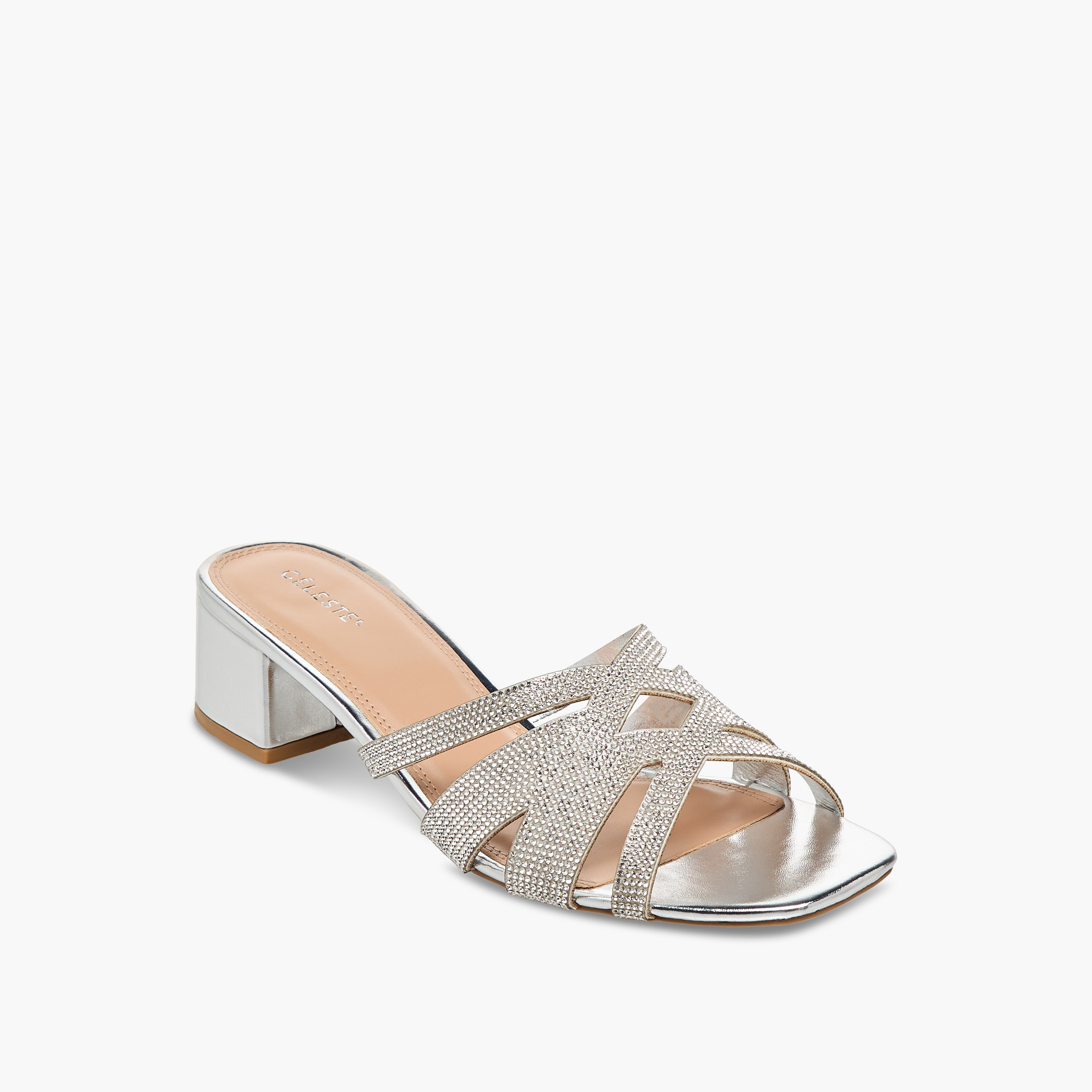 صندل سهل الارتداء مزيّن بحزام متقاطع وكعب عريض للنساء من سيليست-women-shoes-sandals-heeled-image-2