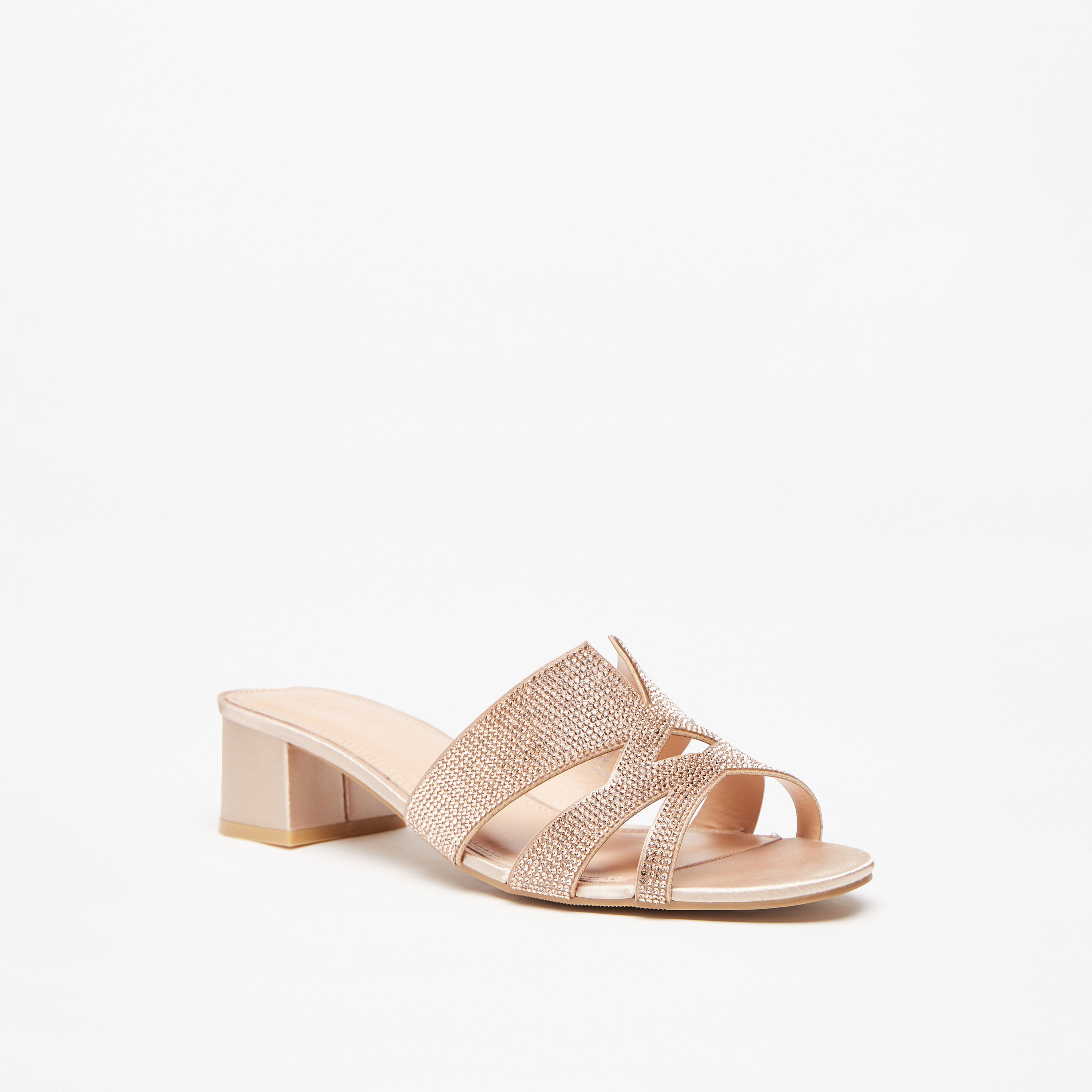 صندل مزيّن سهل الارتداء بكعب سميك للنساء من سيليست-women-shoes-heels-image-1