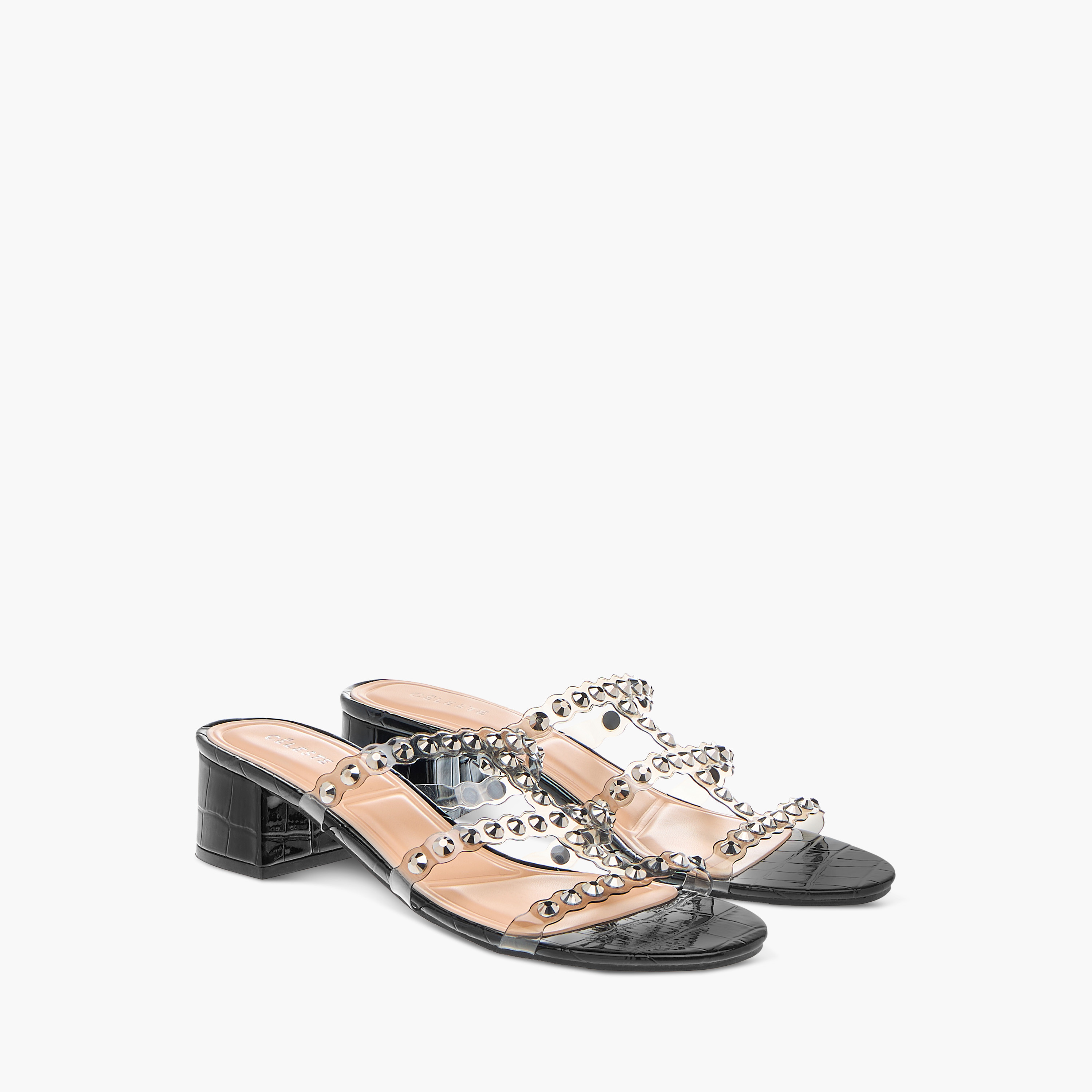 Celeste Women's Embellished Slip-On Sandals with Block Heels-women-shoes-sandals-heeled-image-6