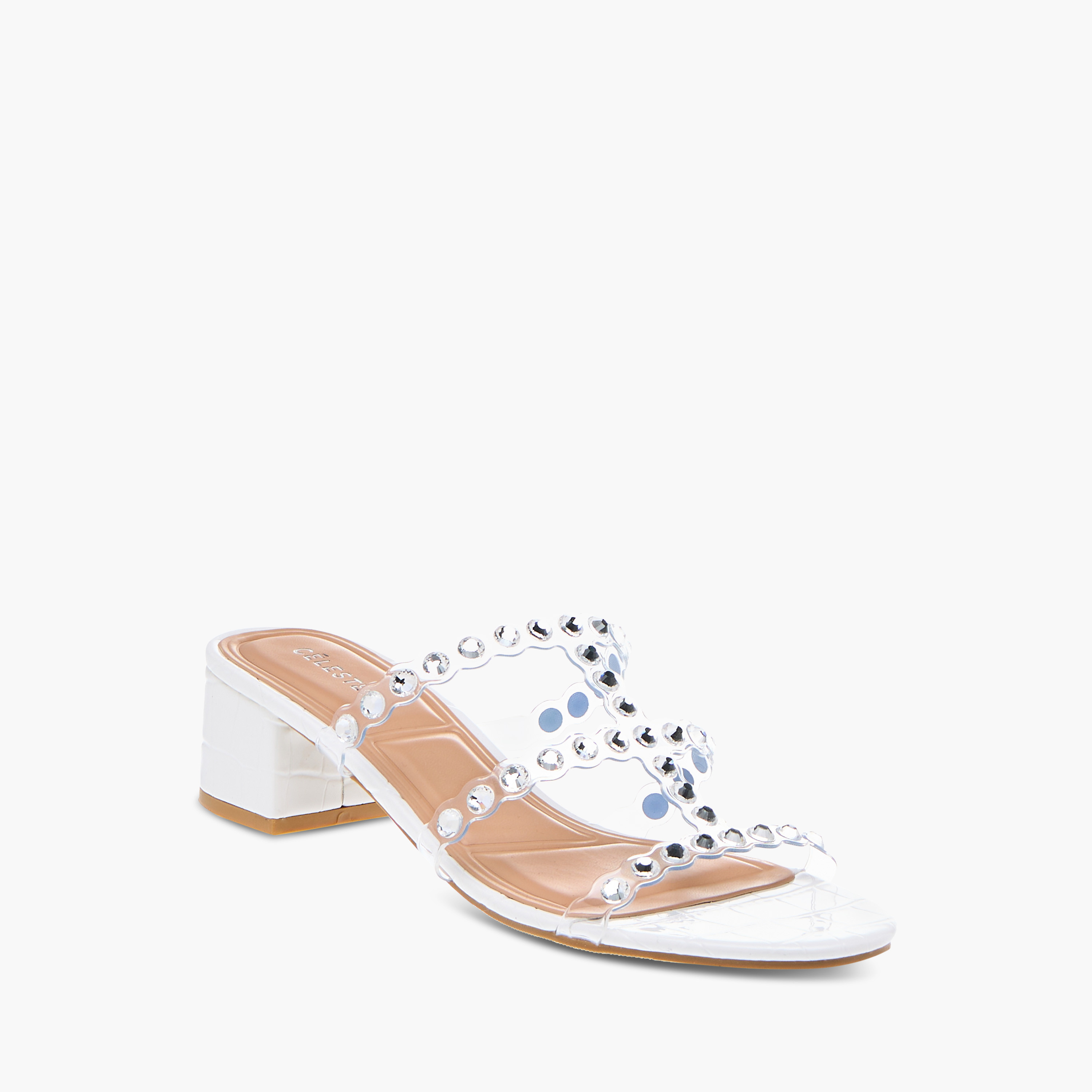 Celeste Women's Embellished Slip-On Sandals with Block Heels-women-shoes-sandals-heeled-image-2