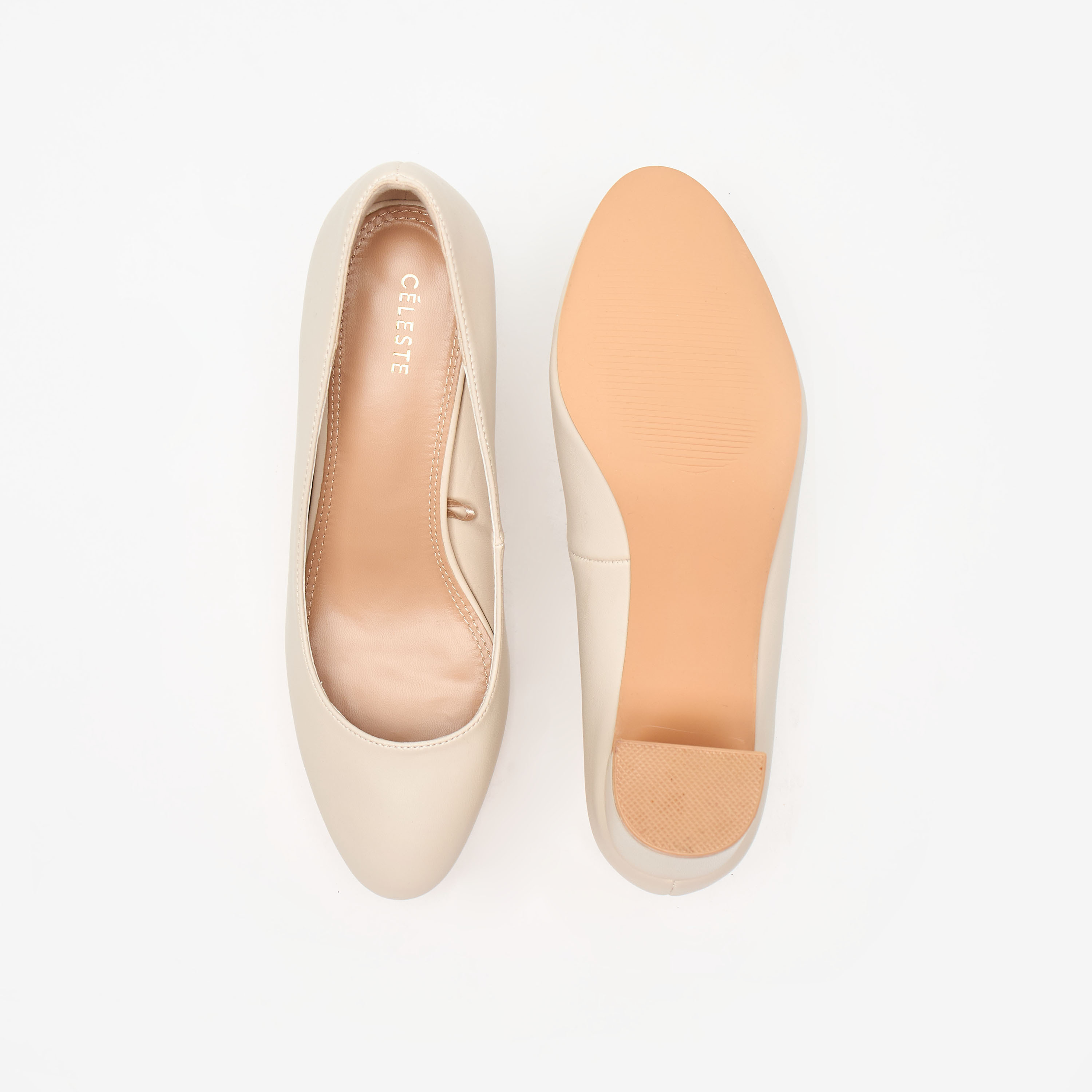 Celeste Women's Solid Slip-On Shoes with Block Heels-women-shoes-heels-image-4
