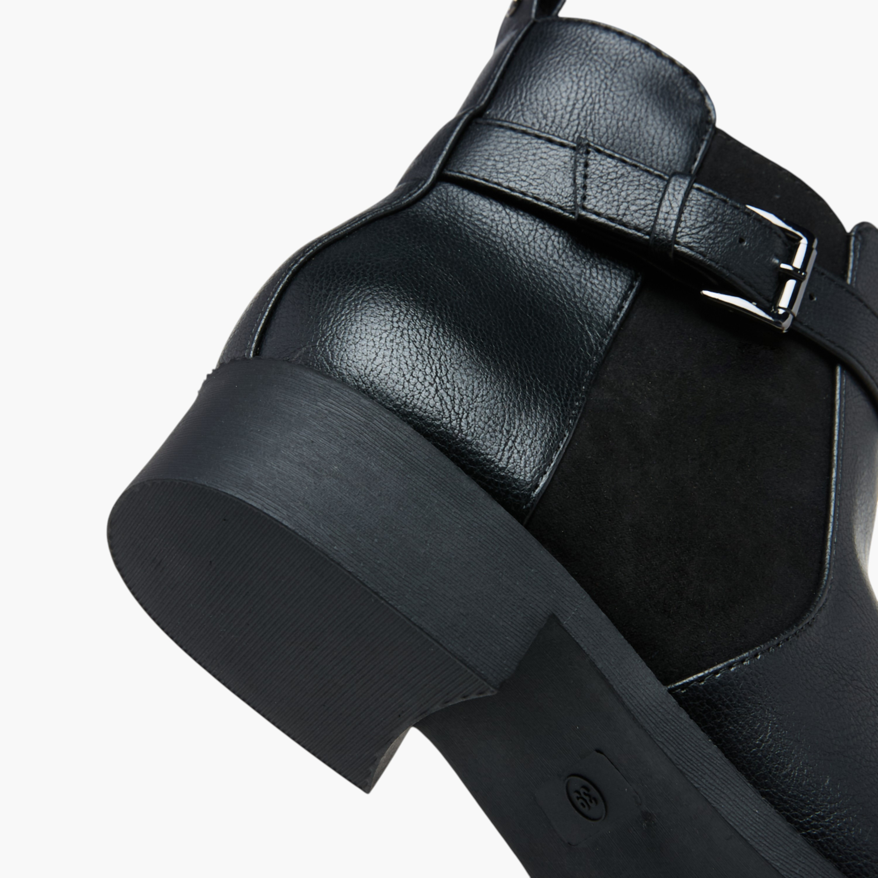 Flora Bella Panelled Ankle Boots with Zip Closure-women-shoes-boots-image-6