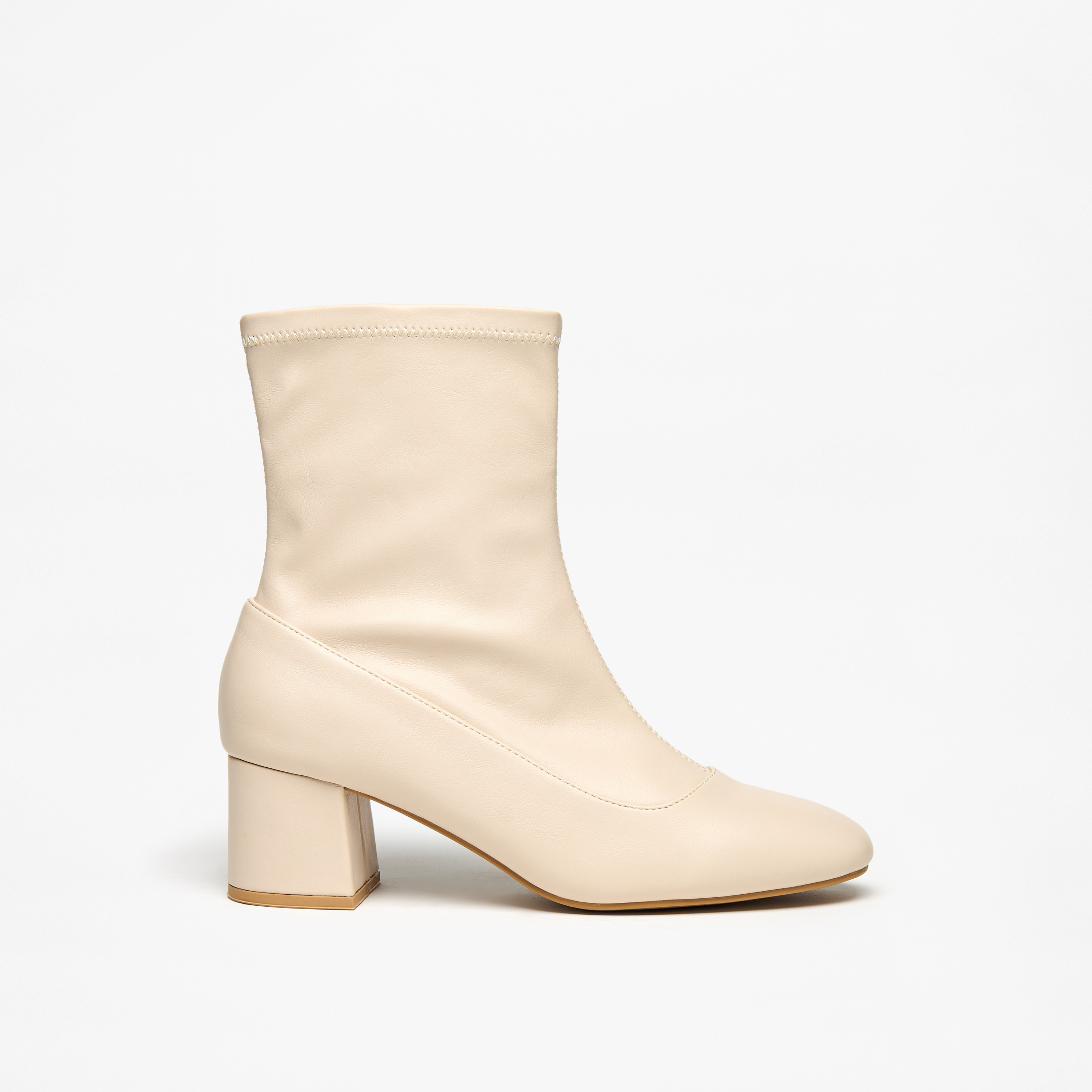 Flora Bella Solid Slip-On Ankle Boots with Block Heels-women-shoes-boots-image-3