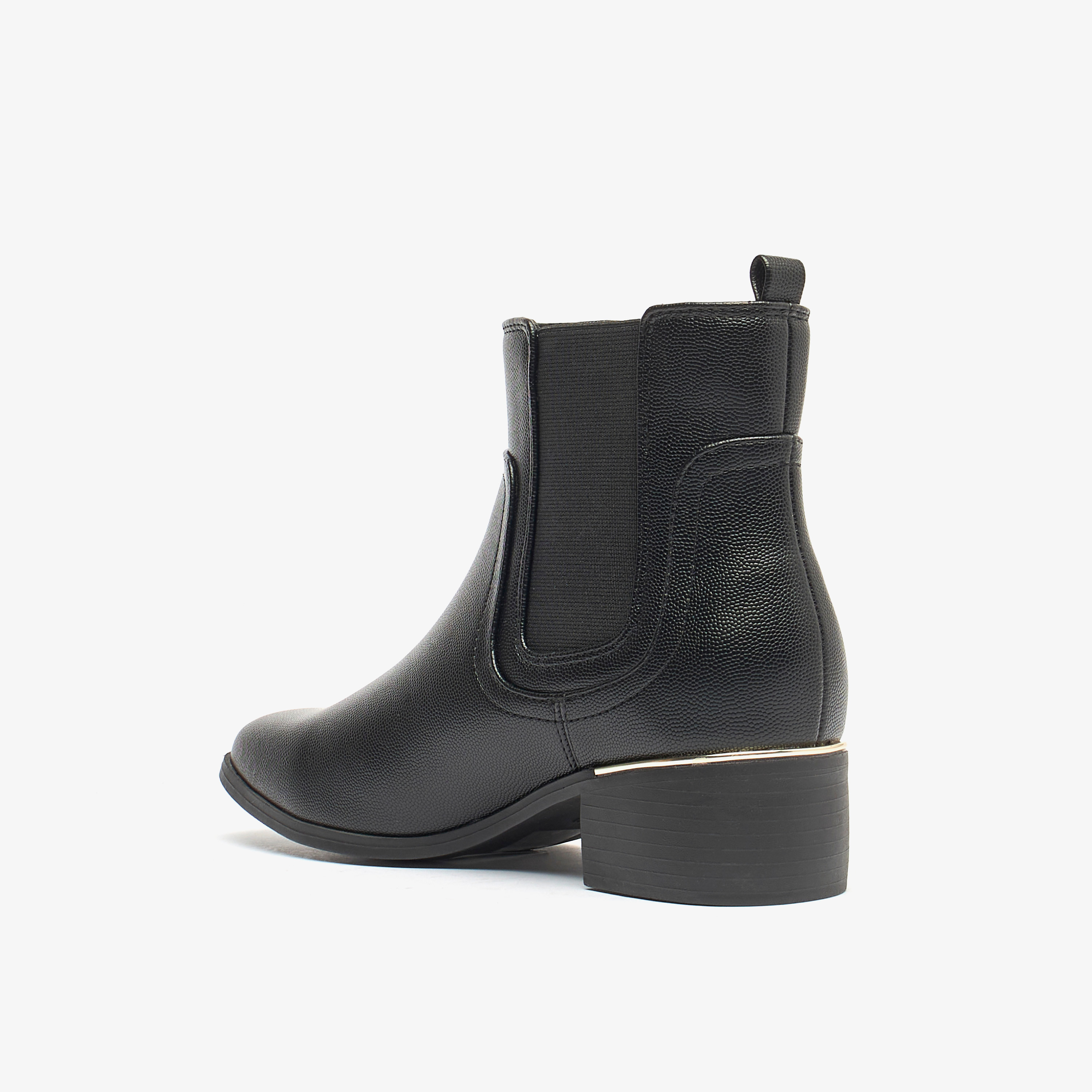 Flora Bella Textured Slip-On Ankle Boots with Block Heels-women-shoes-boots-image-2