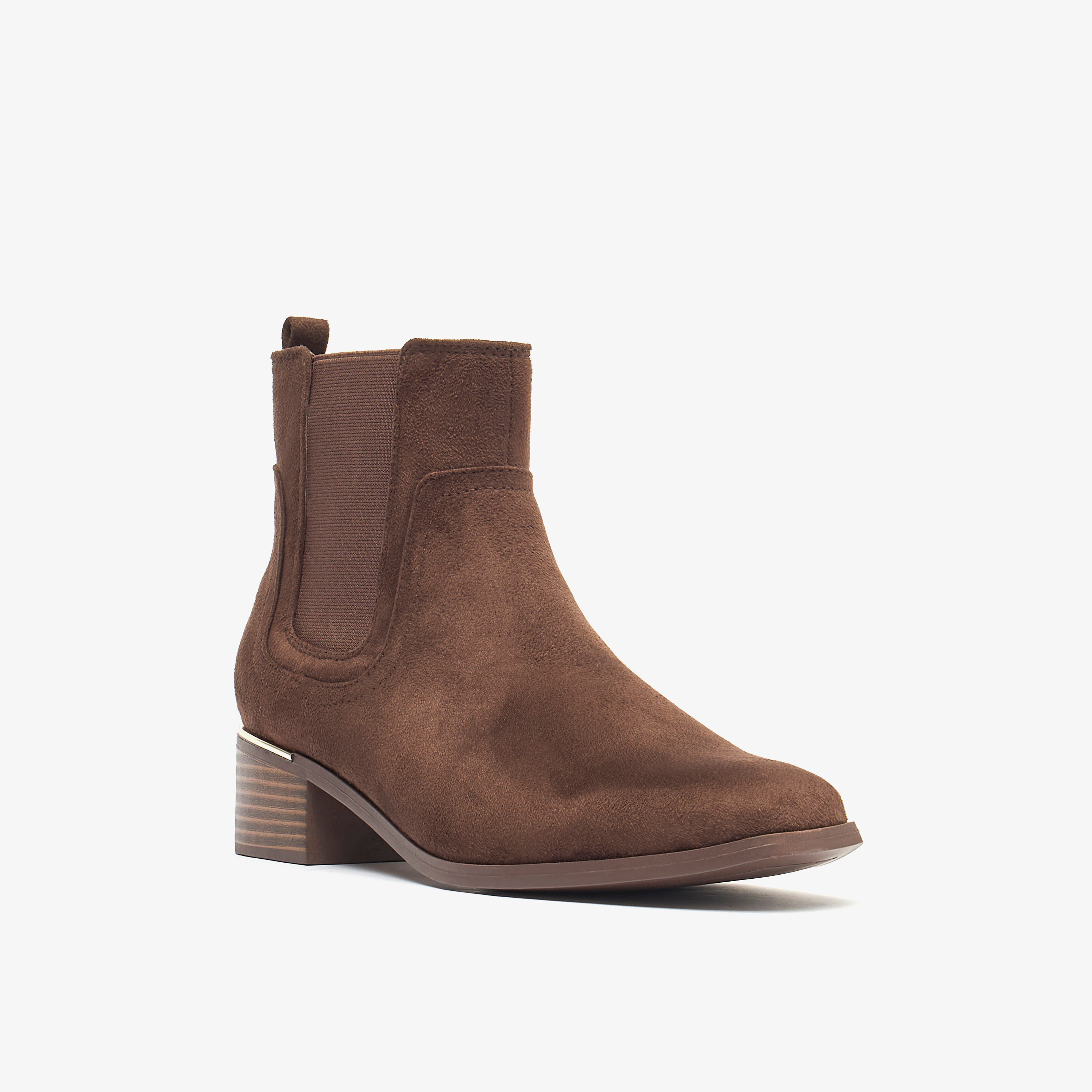 Flora Bella Textured Slip-On Ankle Boots with Block Heels-women-shoes-boots-image-1
