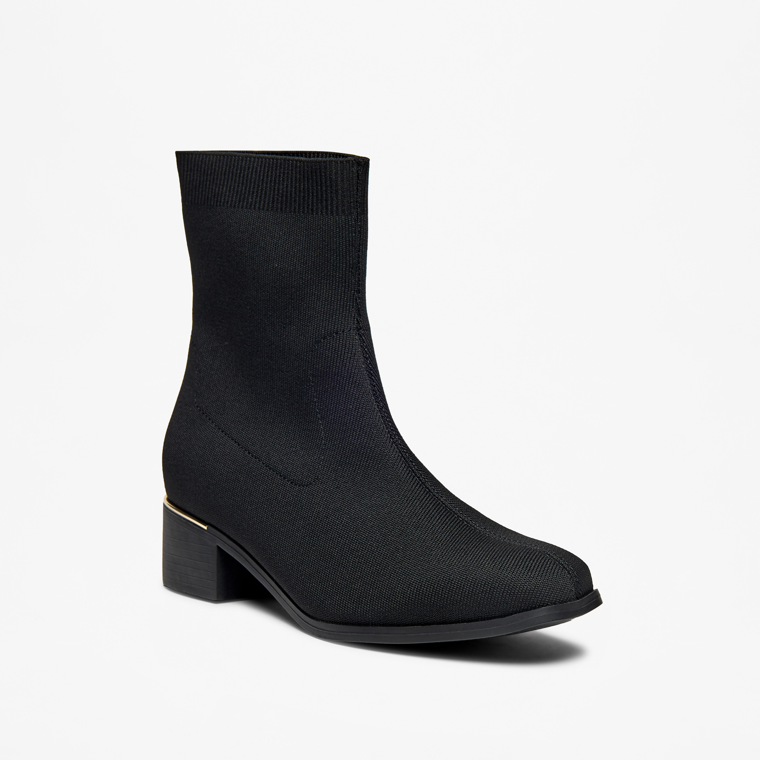 بوت سادة سهل الارتداء بطول الكاحل وبكعب سميك من فلورا بيلا-women-shoes-boots-image-5