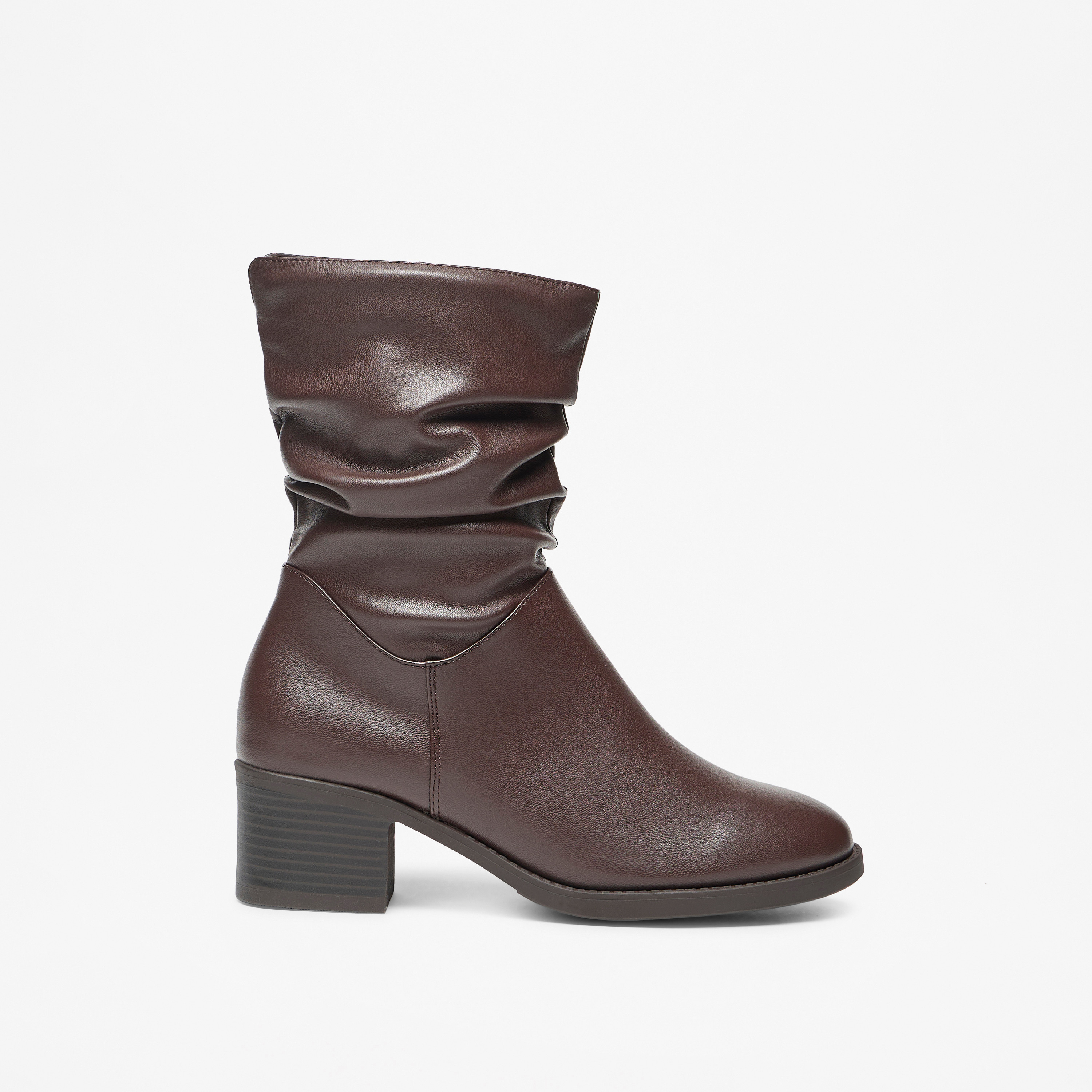 بوت واسع برقبة عالية وسحاب إغلاق وكعب سميك وكسرات للنساء من سيليست-women-shoes-boots-image-3