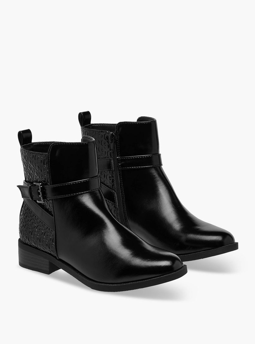 بوت بطول الكاحل وكعب سميك وسحاب إغلاق للنساء من سيليست-women-shoes-boots-image-1