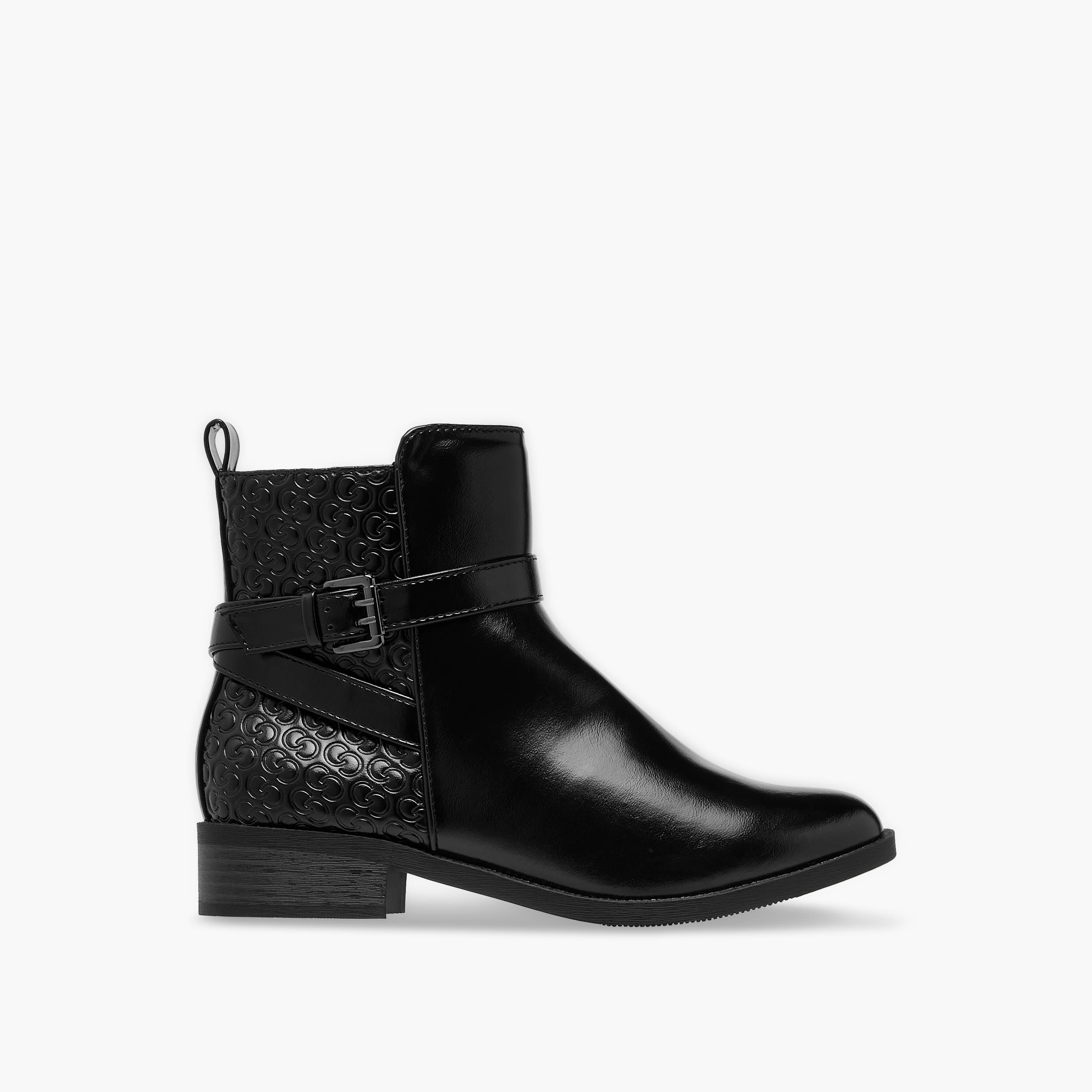 بوت بطول الكاحل وكعب سميك وسحاب إغلاق للنساء من سيليست-women-shoes-boots-image-4