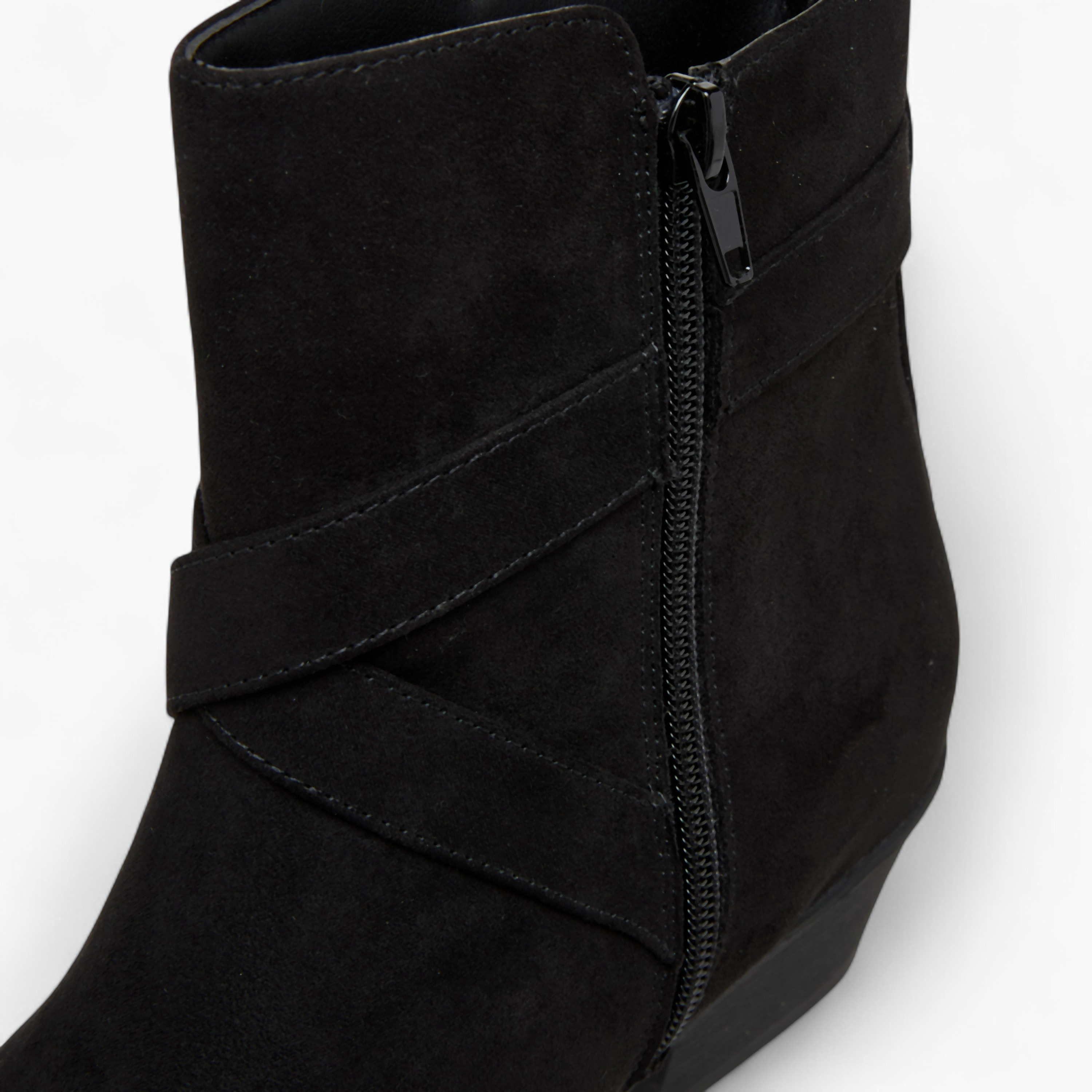 Flora Bella Solid Ankle Boots with Zip Closure-women-shoes-boots-image-5