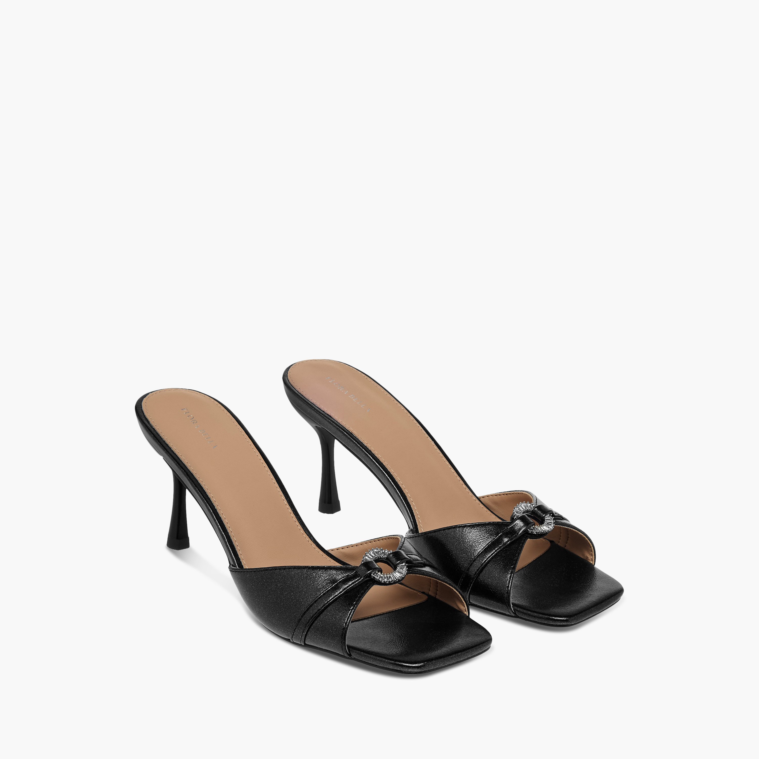 Flora Bella Embellished Slip-On Sandals with Stiletto Heels-women-shoes-sandals-heeled-image-1