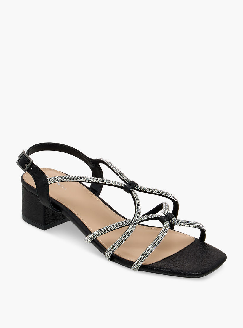 صندل بكعب سميك مزين للنساء من فلورا بيلا-women-shoes-sandals-heeled-image-3