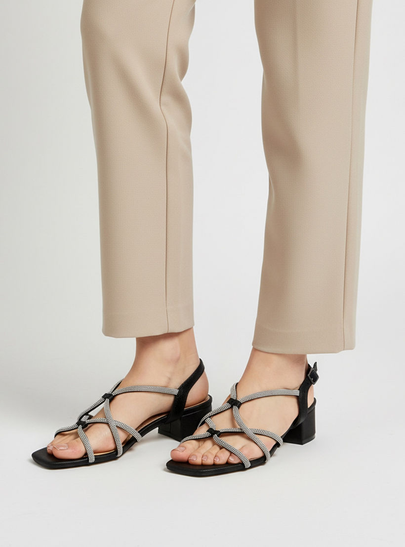 صندل بكعب سميك مزين للنساء من فلورا بيلا-women-shoes-sandals-heeled-image-2