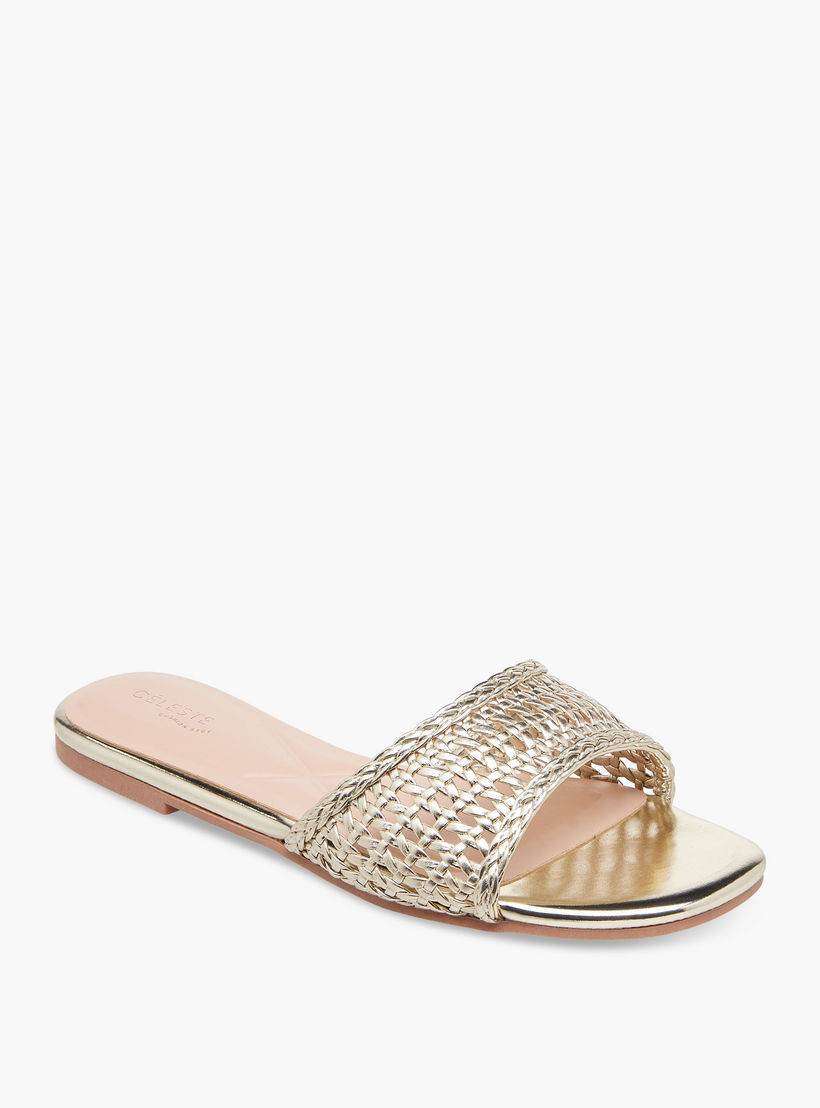 صندل مسطّح منسوج بارز الملمس للنساء من سيليست-women-shoes-flats-sandals-image-3