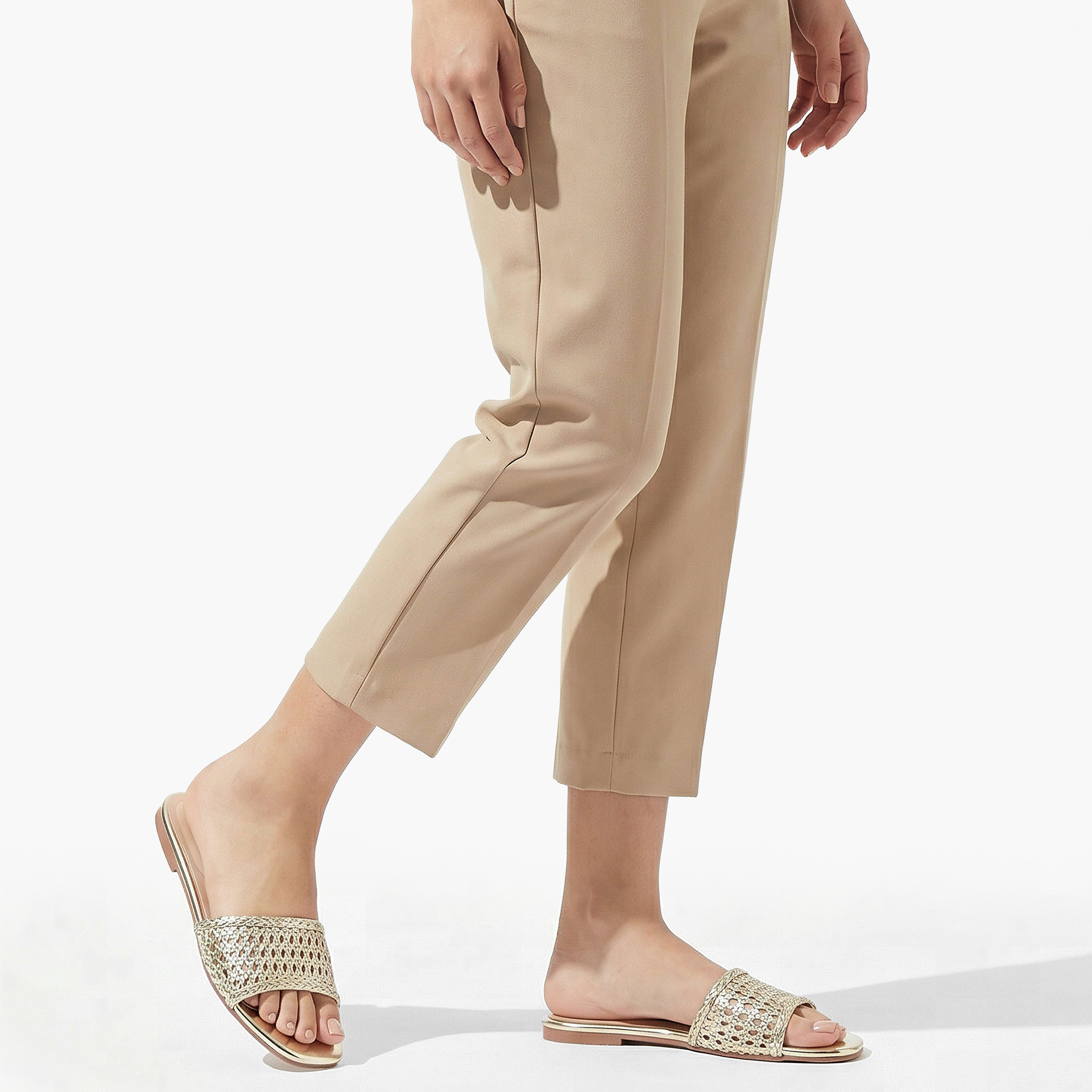 صندل مسطّح منسوج بارز الملمس للنساء من سيليست-women-shoes-flats-sandals-image-6