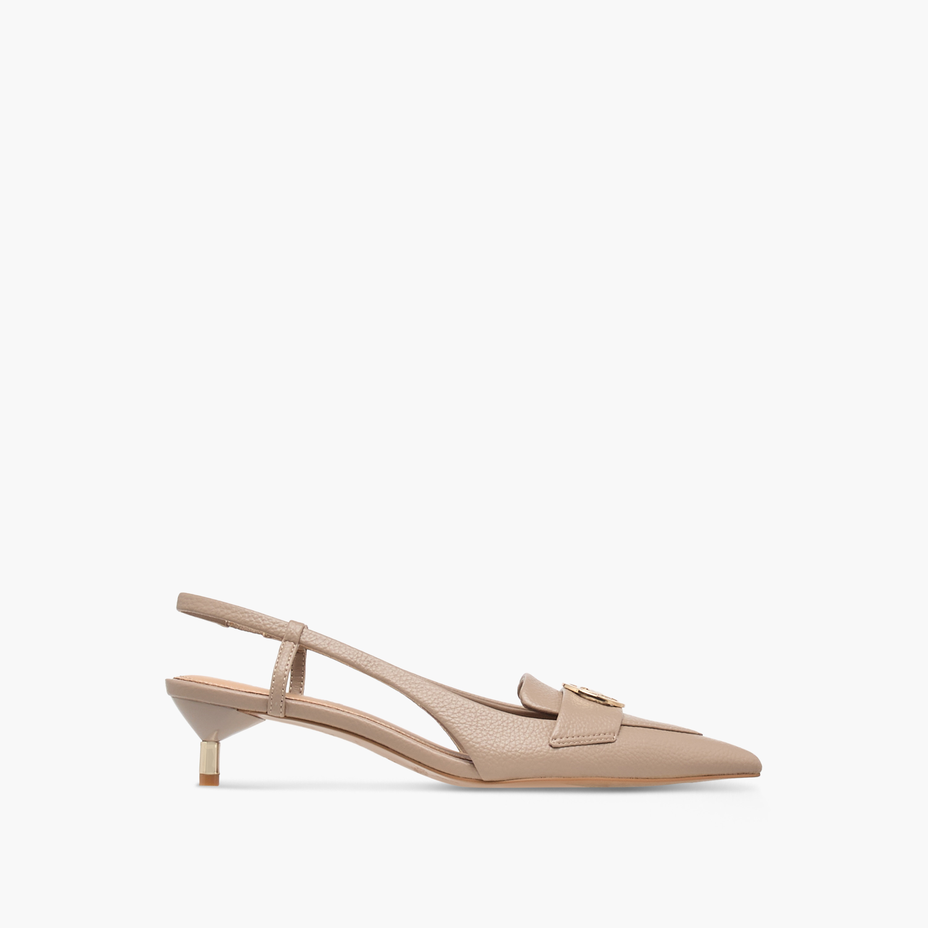 حذاء بزينة معدن وحزام خلفي وكعب صغير من بابريكا-women-shoes-sandals-heeled-image-3