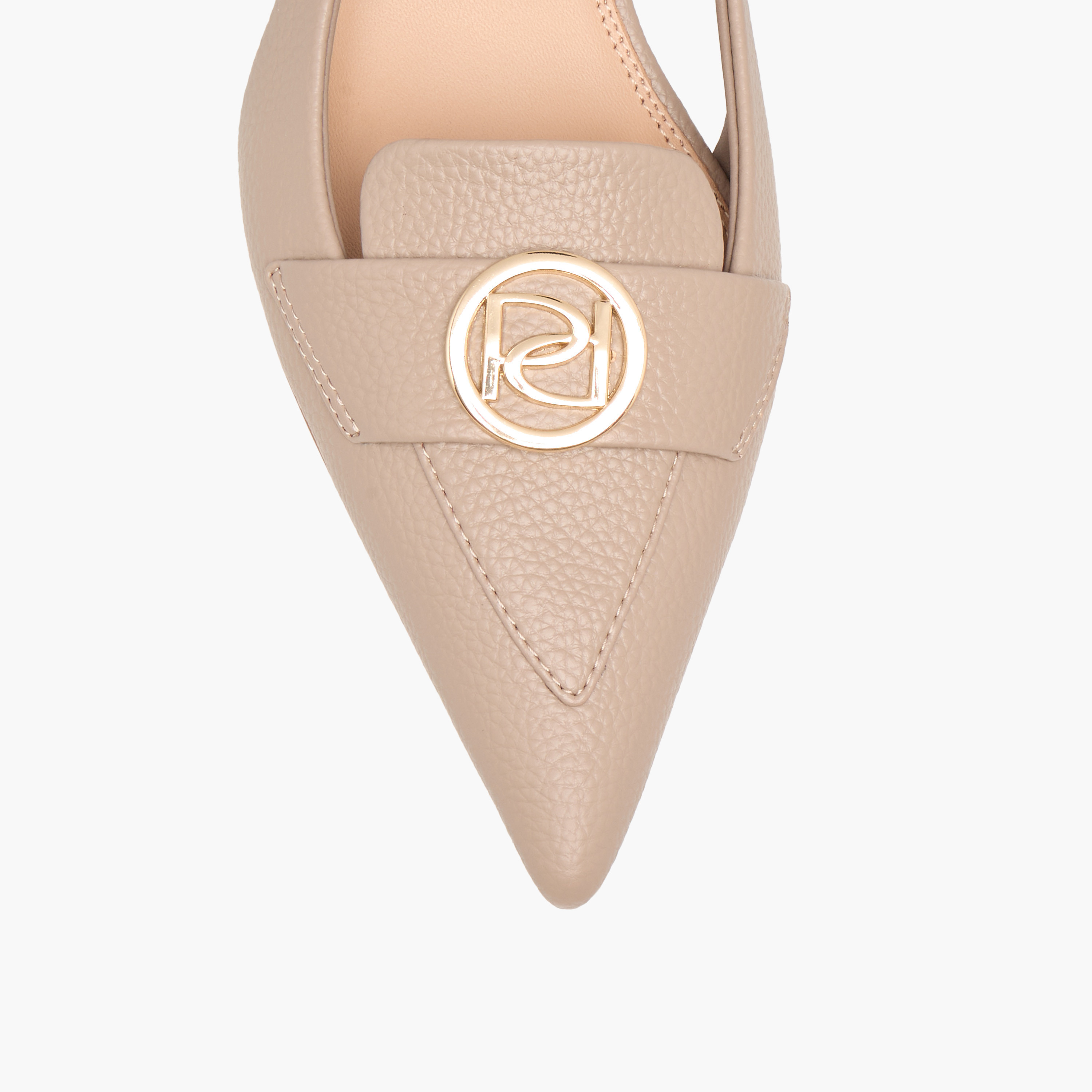 حذاء بزينة معدن وحزام خلفي وكعب صغير من بابريكا-women-shoes-sandals-heeled-image-2