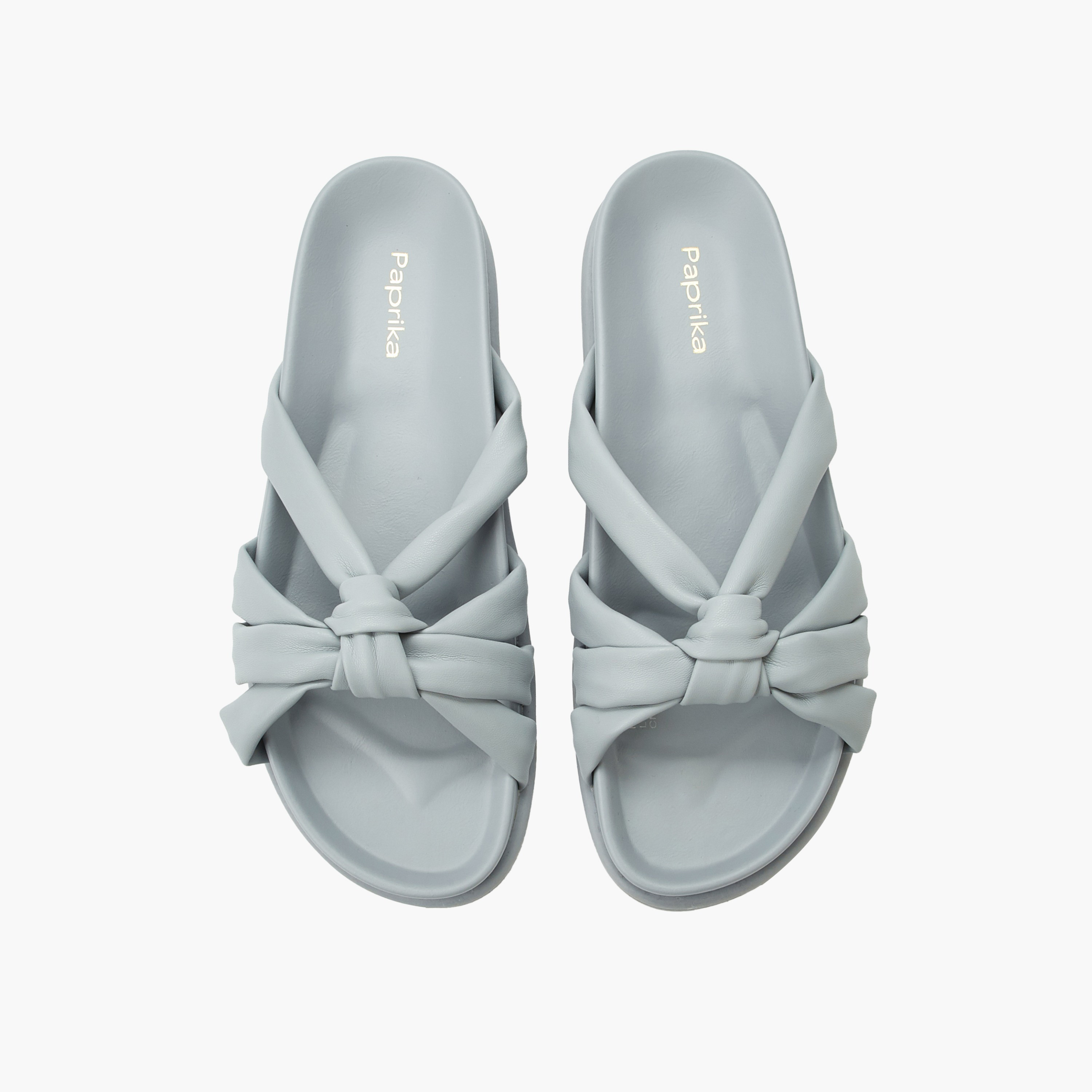 Paprika Women Knot Detail Slide Sandals-women-shoes-flats-sandals-image-1