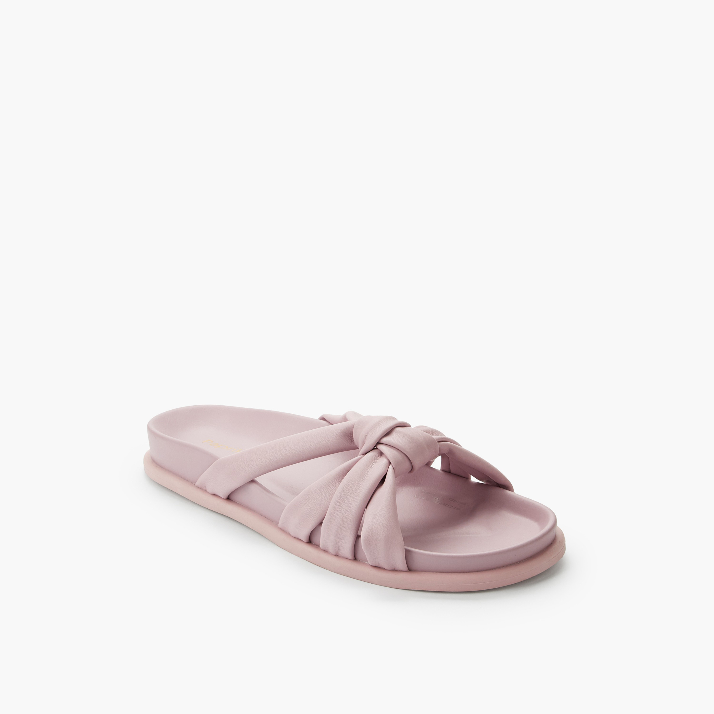 Paprika Women Knot Detail Slide Sandals-women-shoes-flats-sandals-image-2
