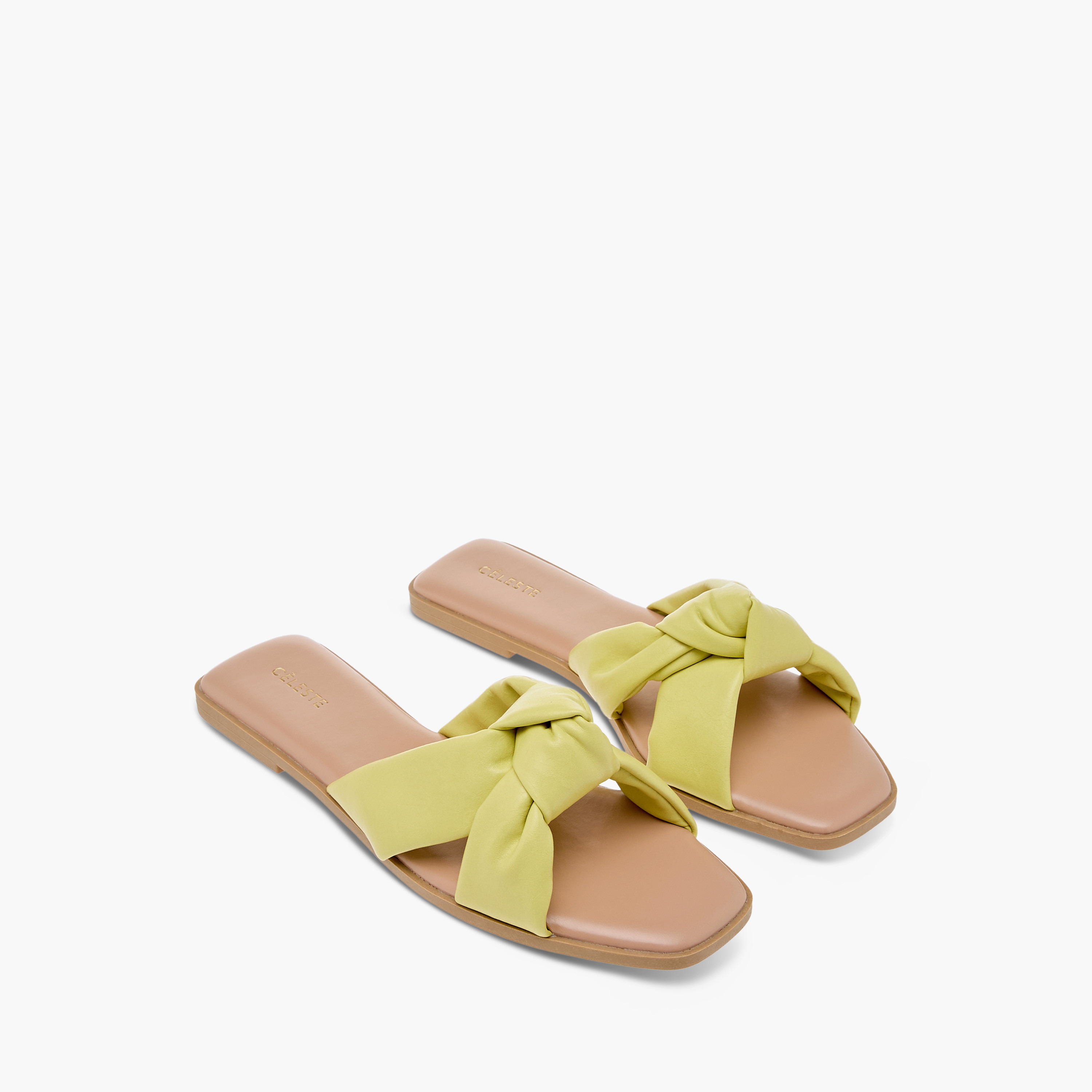 Celeste Women's Knot Detail Slip-On Flat Sandals-women-shoes-flats-sandals-image-1