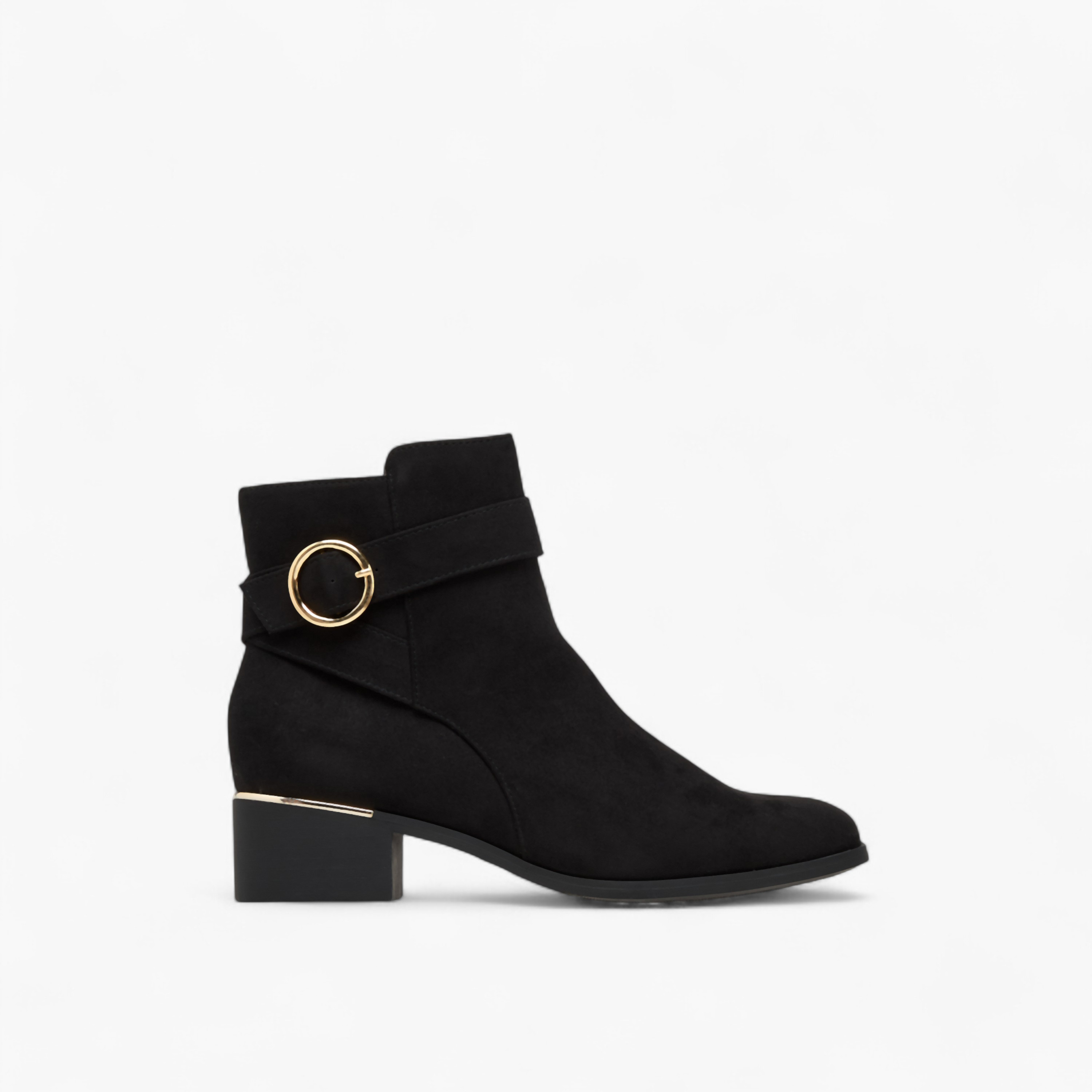 Flora Bella Solid Ankle Boots with Zip Closure-women-shoes-boots-image-3