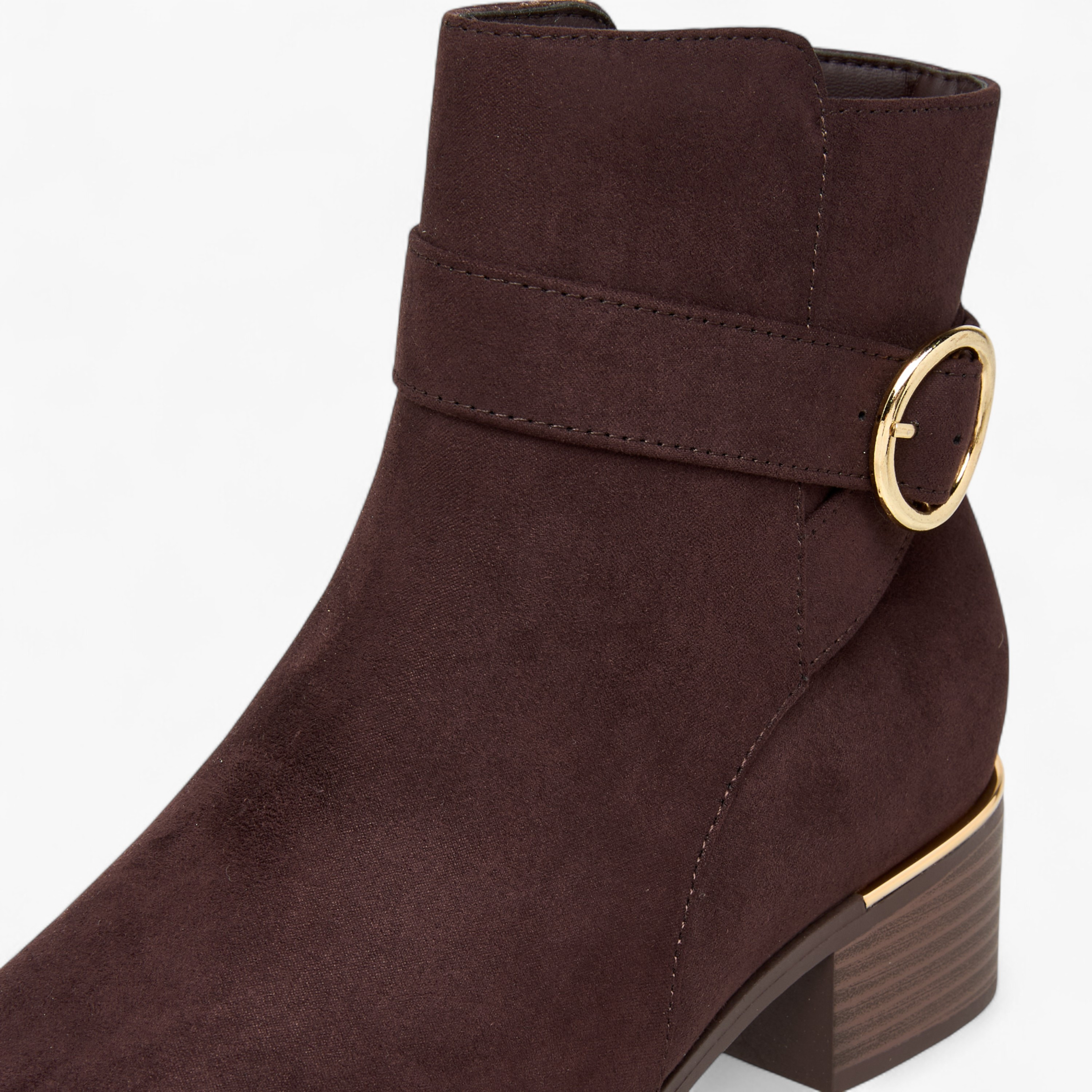 Flora Bella Solid Ankle Boots with Zip Closure-women-shoes-boots-image-4