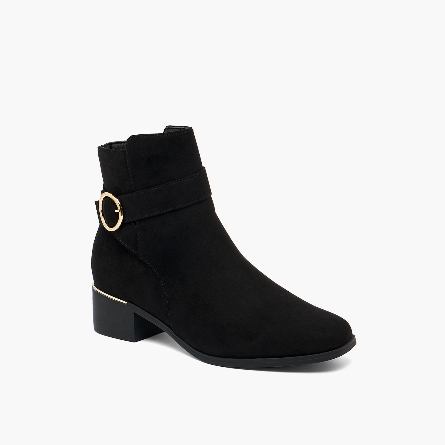 Flora Bella by Shoexpress Women Buckle Detail Ankle Boots-women-shoes-boots-image-2