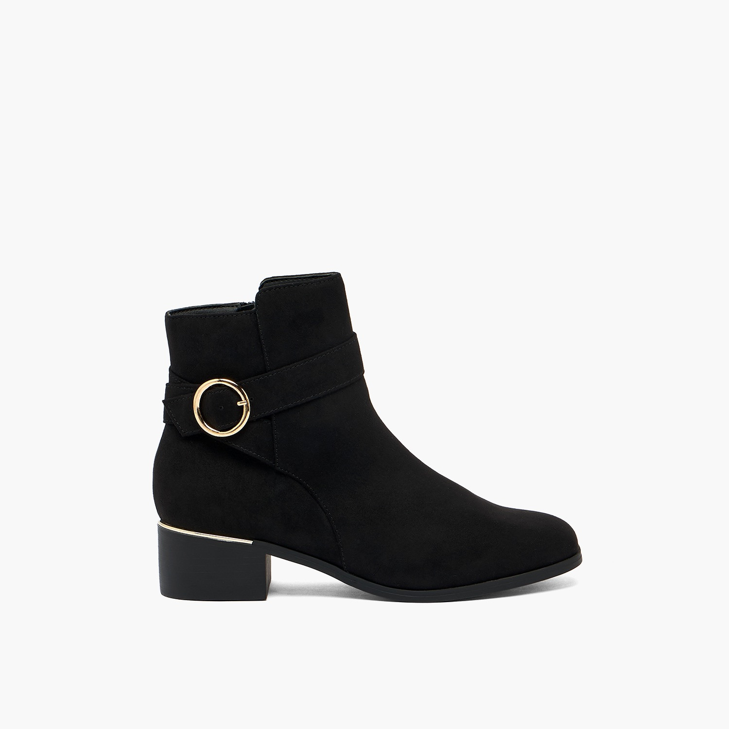 Flora Bella by Shoexpress Women Buckle Detail Ankle Boots-women-shoes-boots-image-3