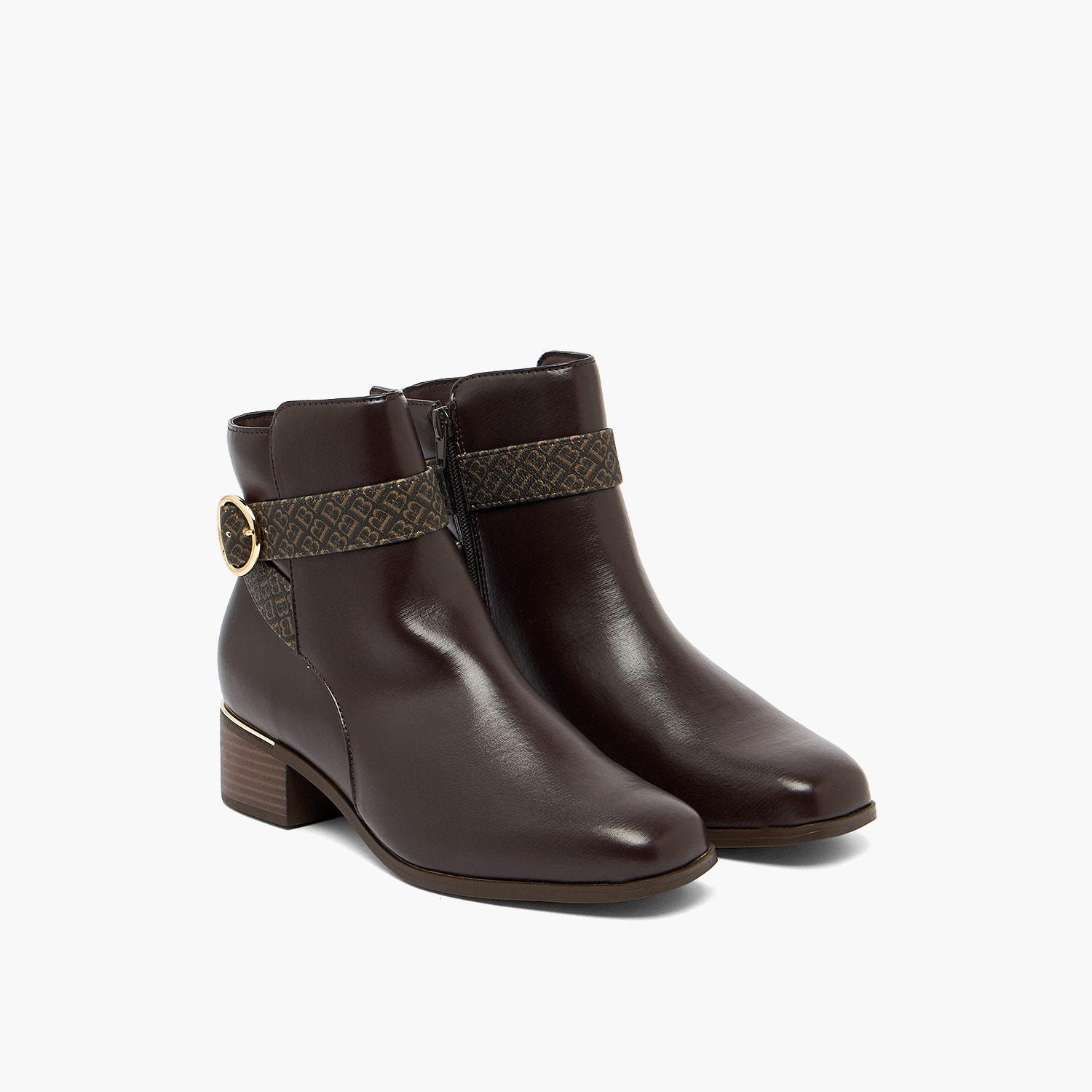 بوت طول الكاحل بإبزيم للنساء من فلورا بيلا من شو إكسبرس-women-shoes-boots-image-1