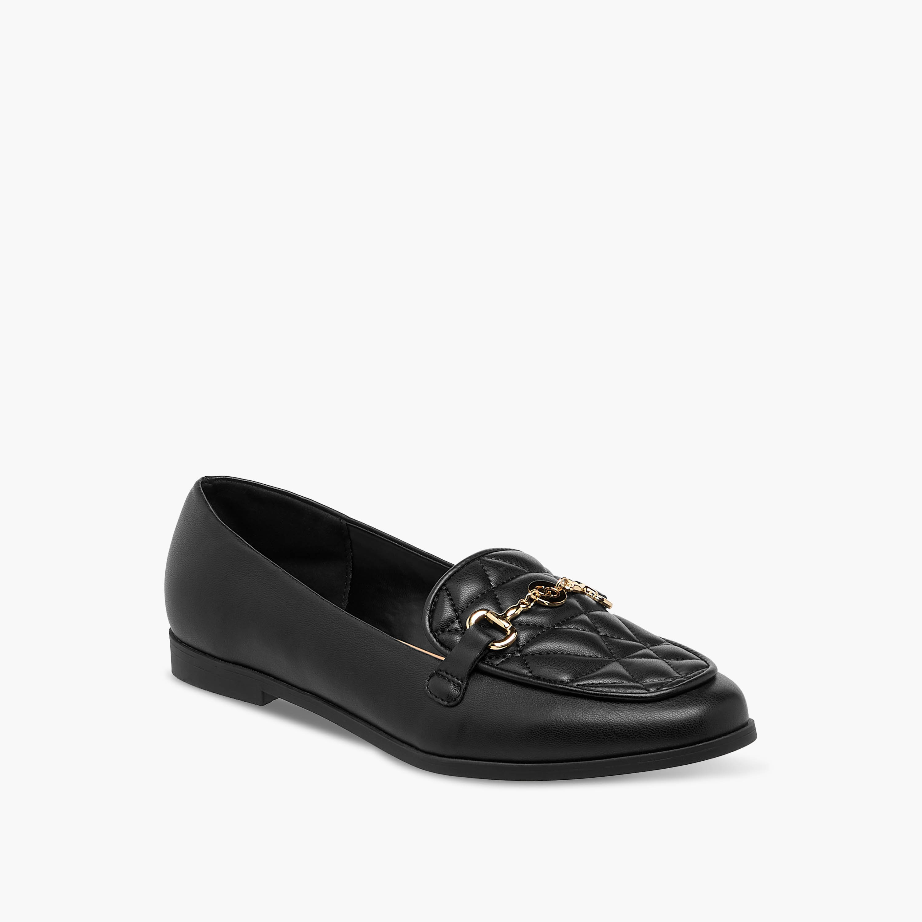 حذاء خفيف مبطّن سهل الارتداء بزينة معدنية للنساء من سيليست-women-shoes-loafersandmoccasins-image-7
