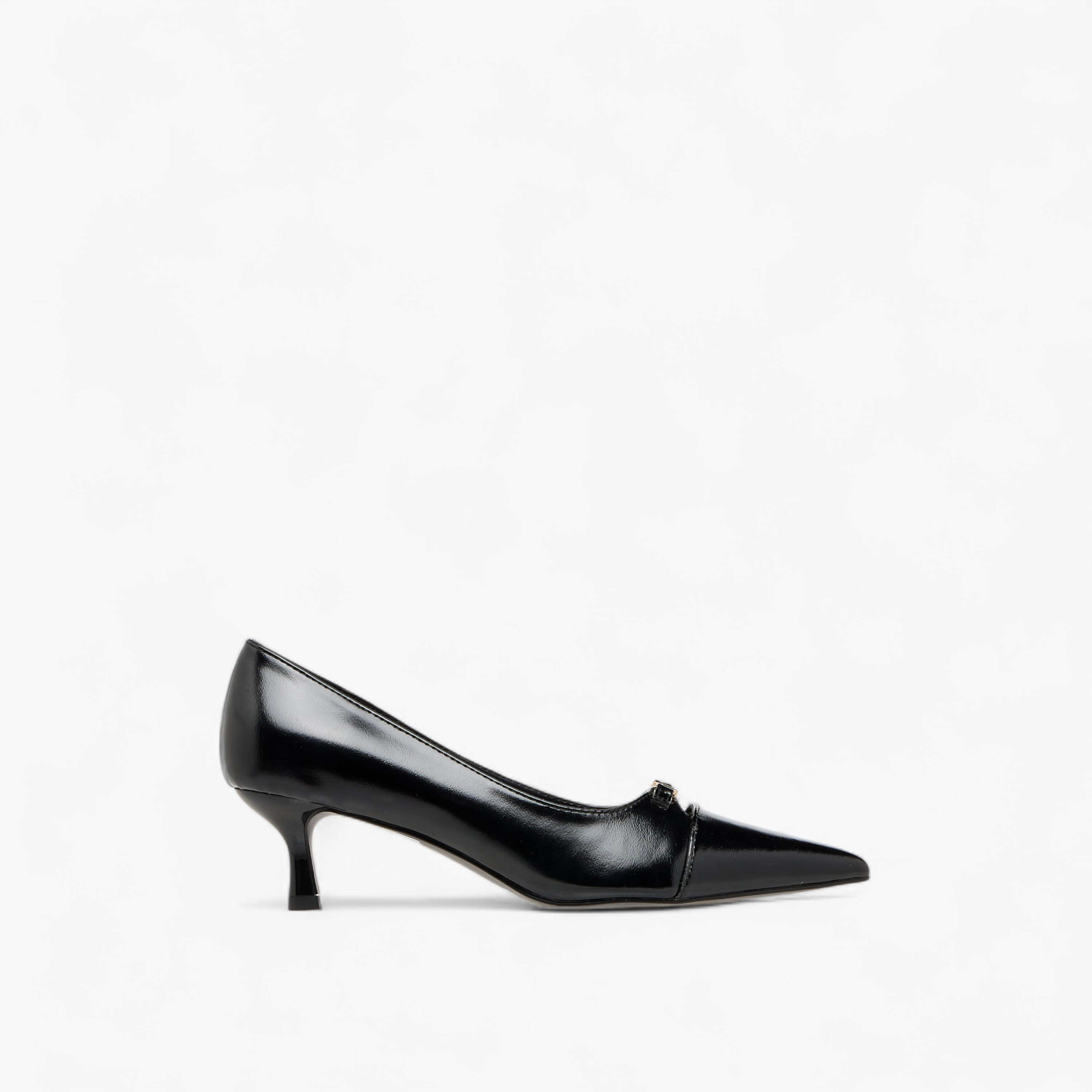 حذاء كلاسيكي سهل الارتداء سادة بكعب صغير من سيليست-women-shoes-heels-image-4