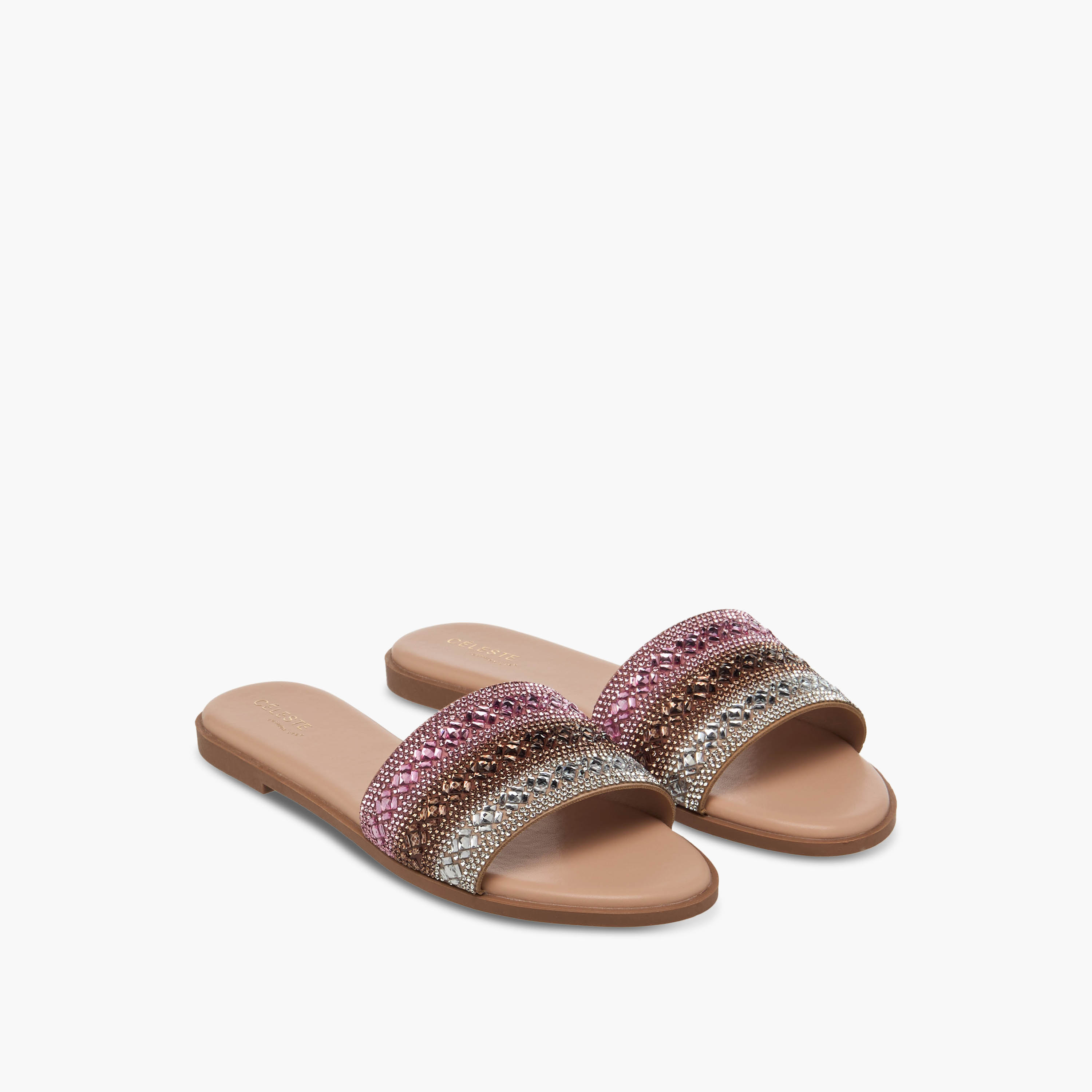 صندل سهل الارتداء مزين للنساء من سيليست-women-shoes-flats-sandals-image-1