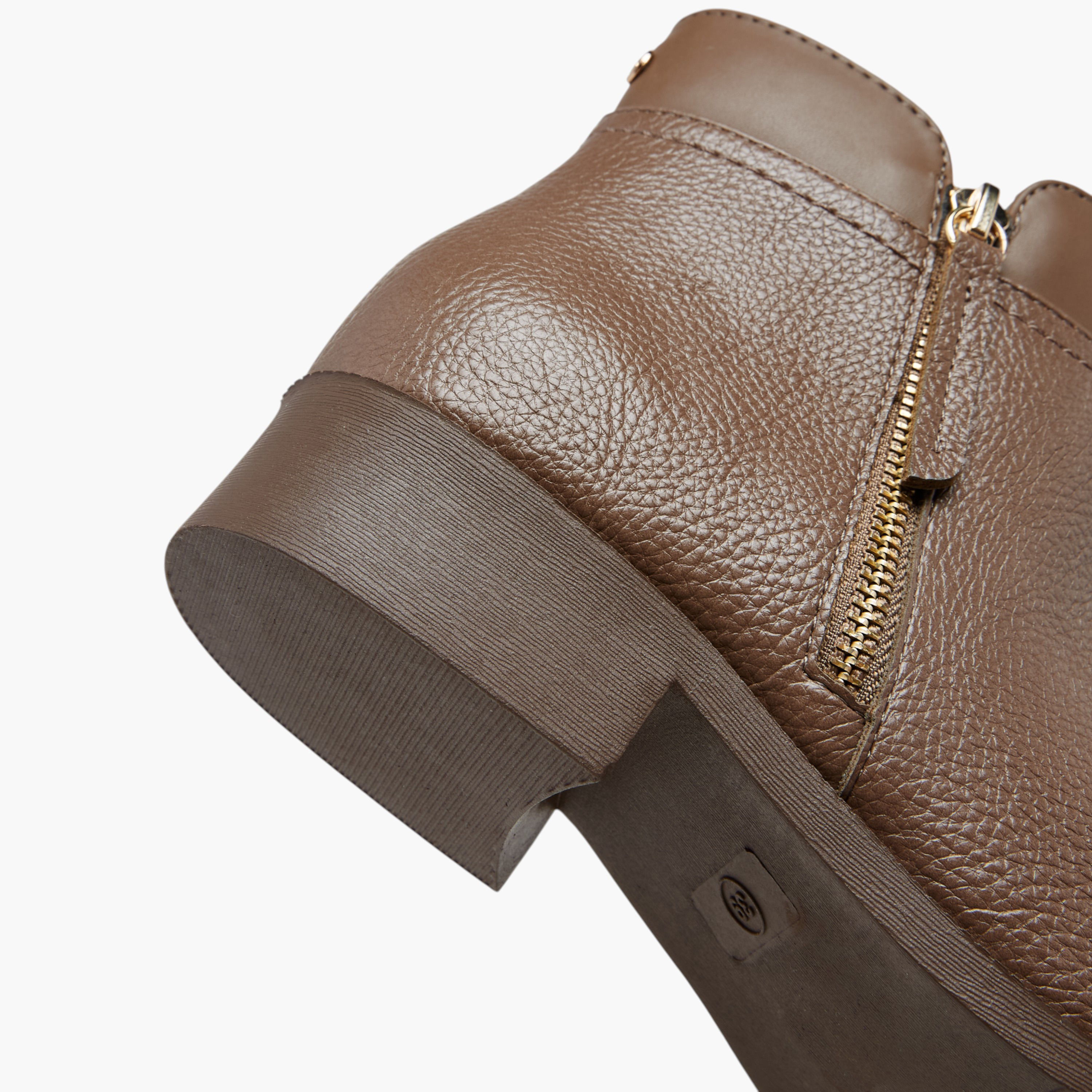 Flora Bella Solid Ankle Boots with Zip Closure-women-shoes-boots-image-5