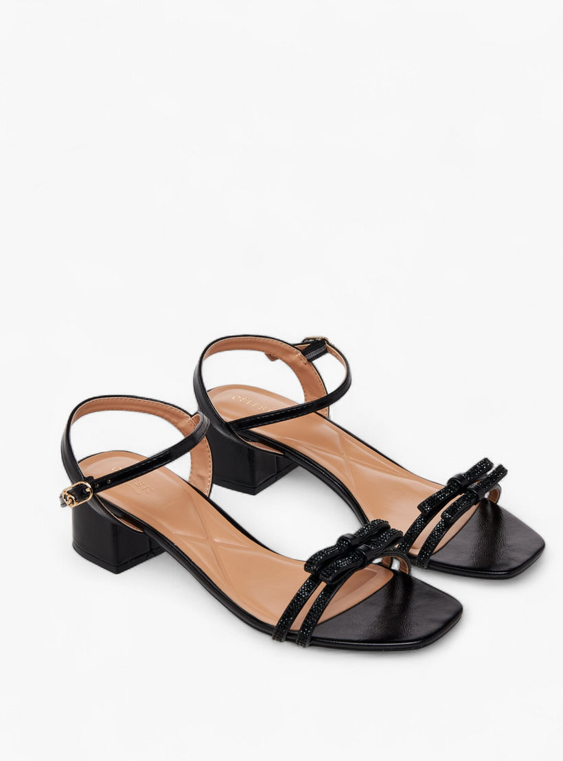 صندل مزين بكعب سميك للنساء من سيليست-women-shoes-sandals-heeled-image-1