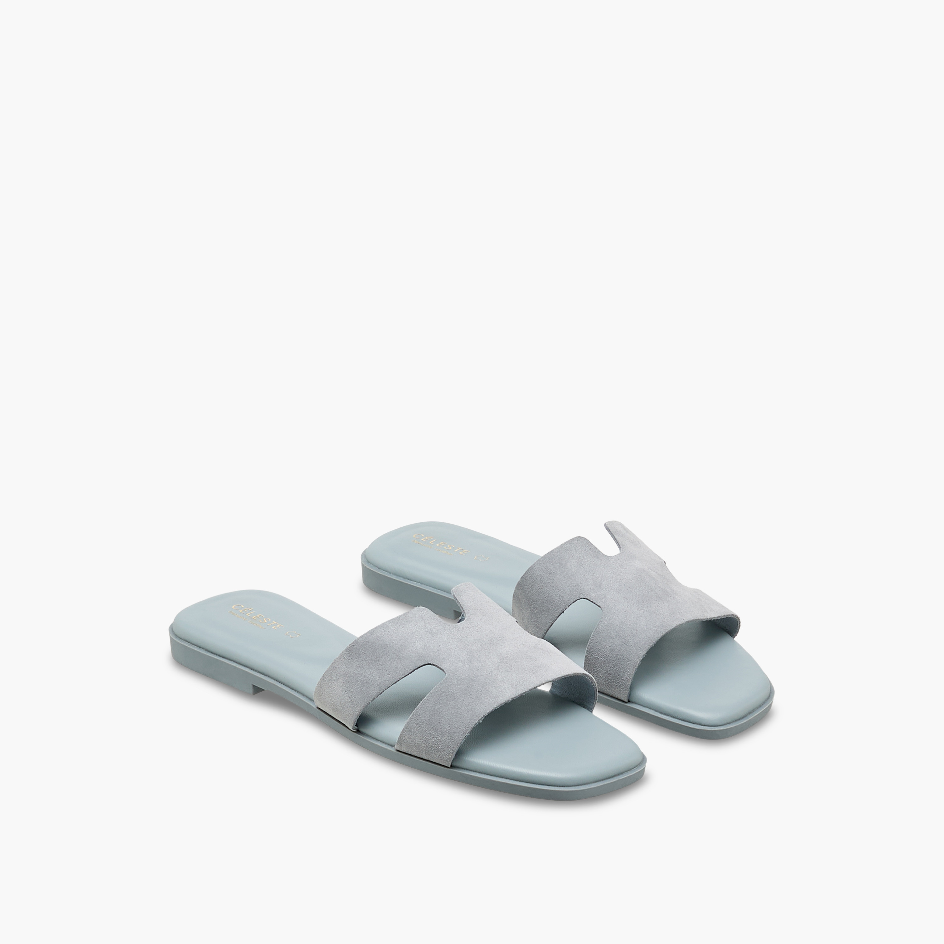 Celeste Women Slip-On Leather Sandals-women-shoes-flats-sandals-image-1