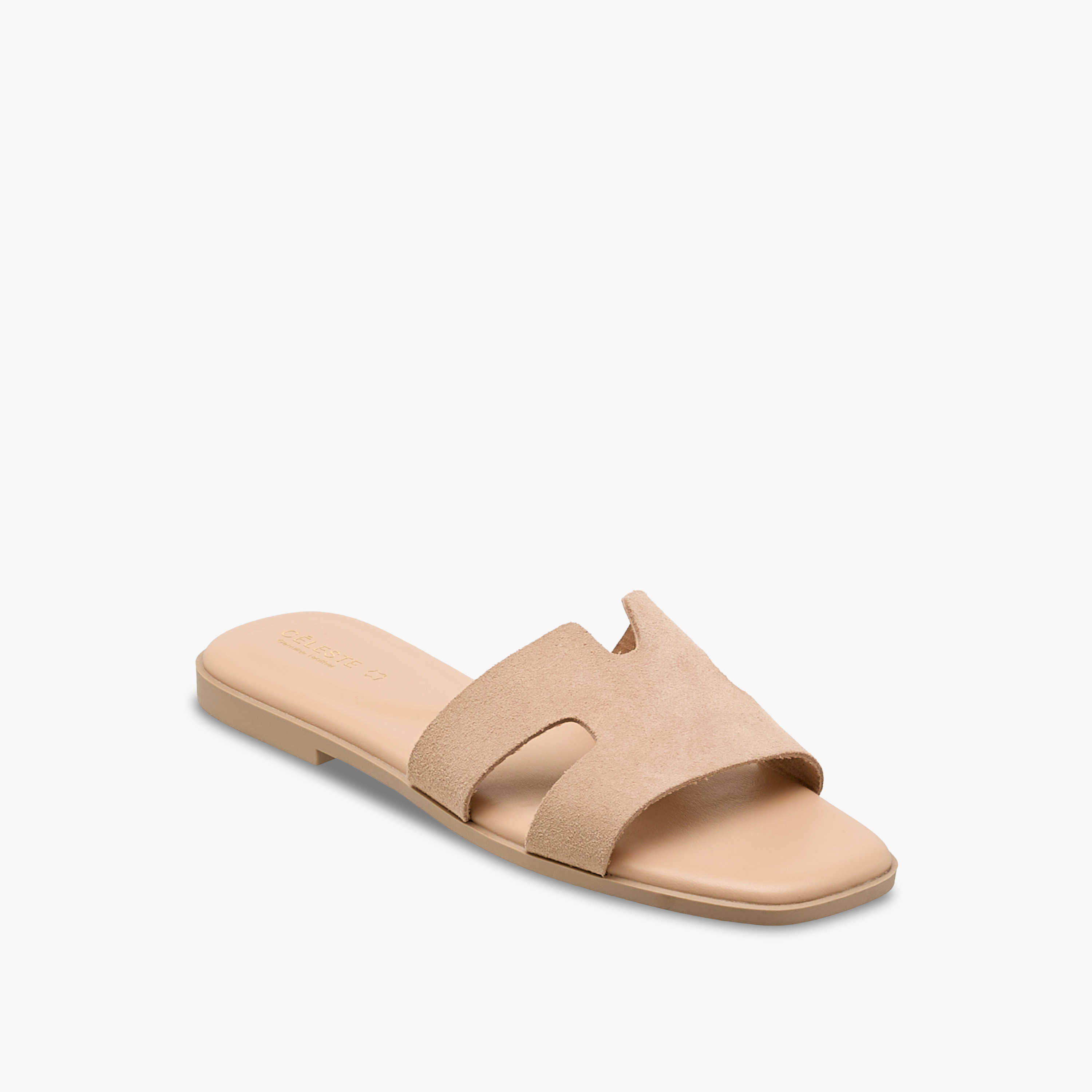 Celeste Women Slip-On Leather Sandals-women-shoes-flats-sandals-image-2