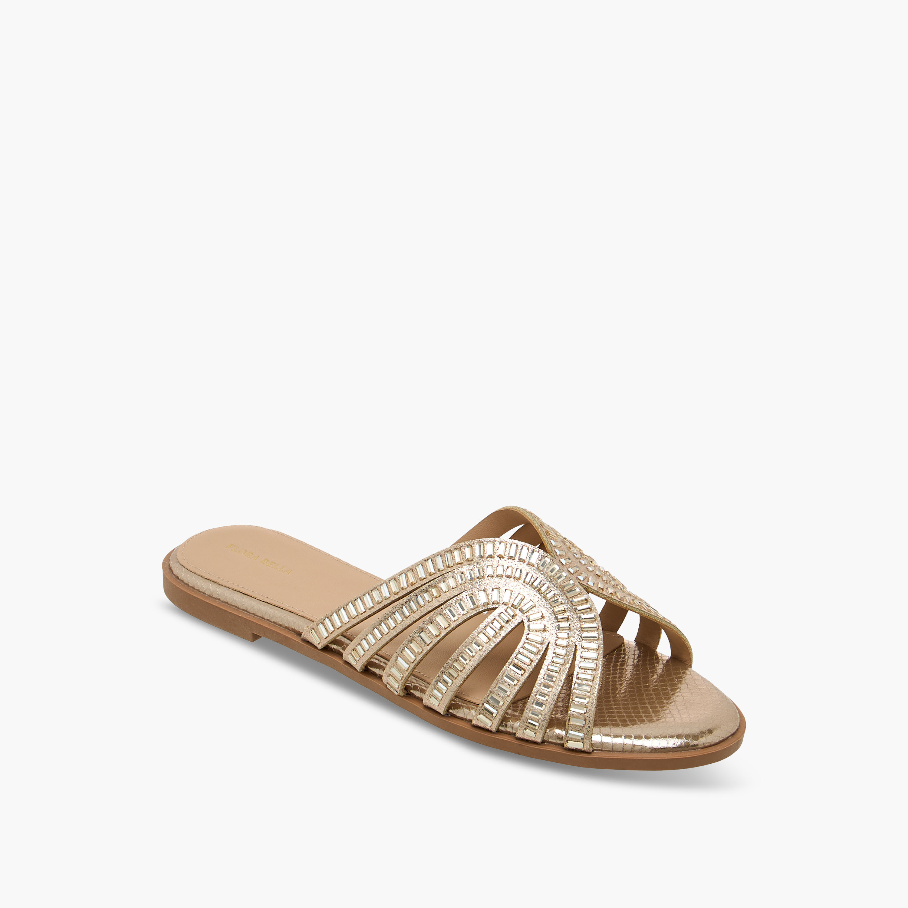 صندل سهل الارتداء بتزيينات للنساء من فلورا بيلا-women-shoes-flats-sandals-image-3