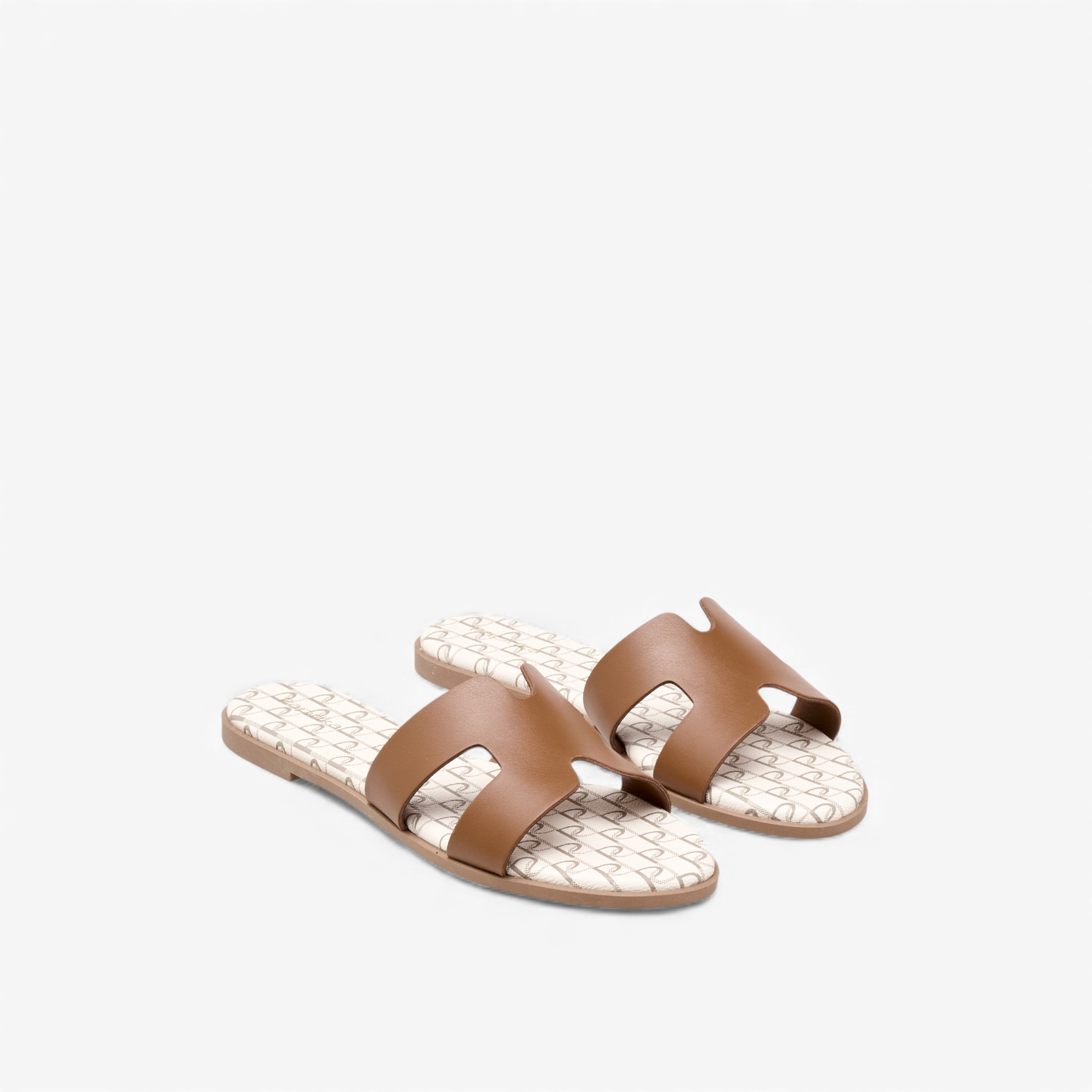 Paprika Women Monogram Print Sandals-women-shoes-flats-sandals-image-1