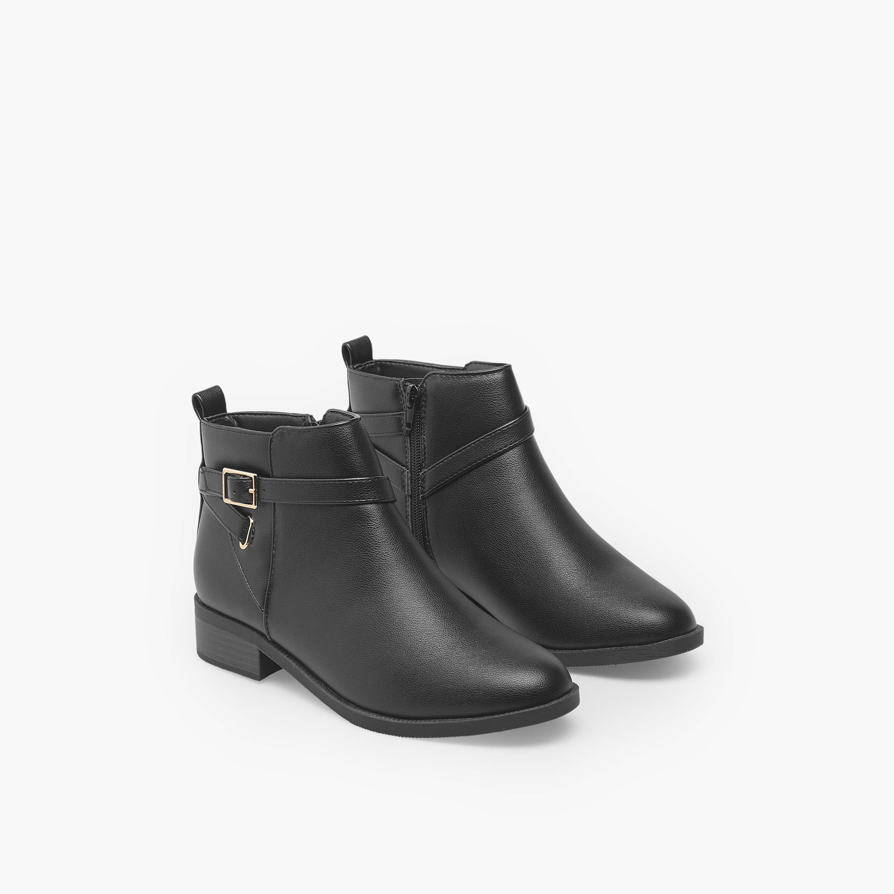 بوت بطول الكاحل بسحاب إغلاق للنساء من فلورا بيلا-women-shoes-boots-image-1