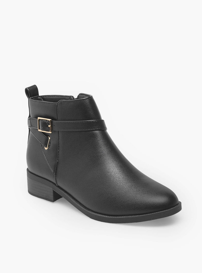 بوت بطول الكاحل بسحاب إغلاق للنساء من فلورا بيلا-women-shoes-boots-image-2